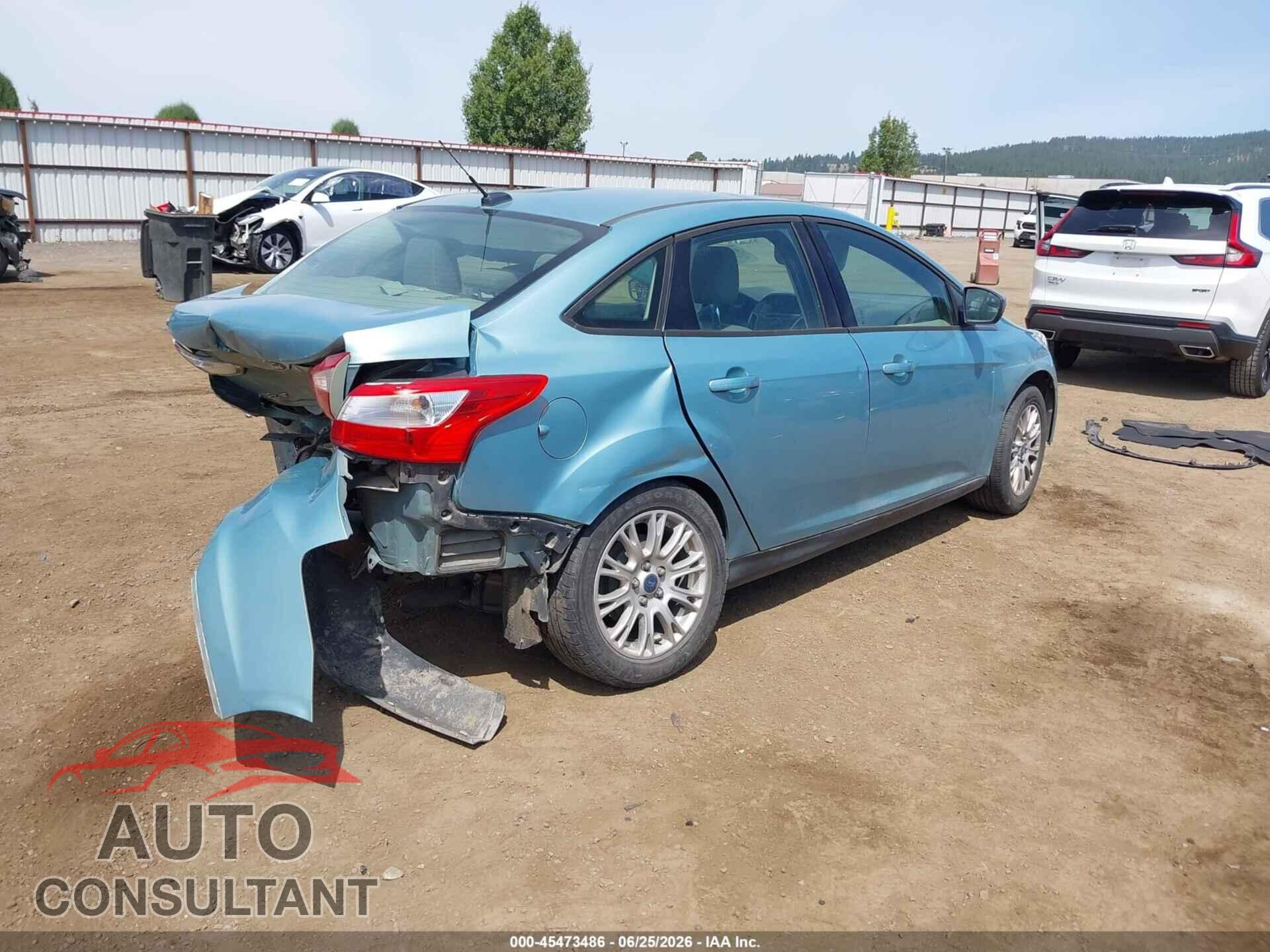 FORD FOCUS 2012 - 1FAHP3F22CL372909