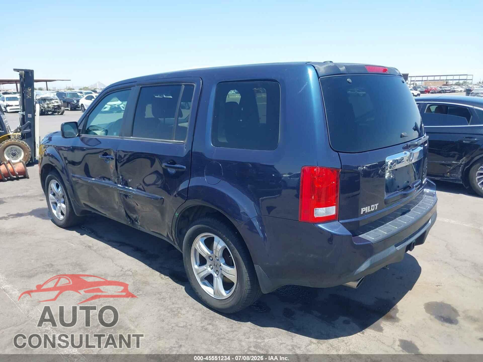 HONDA PILOT 2012 - 5FNYF4H6XCB055854