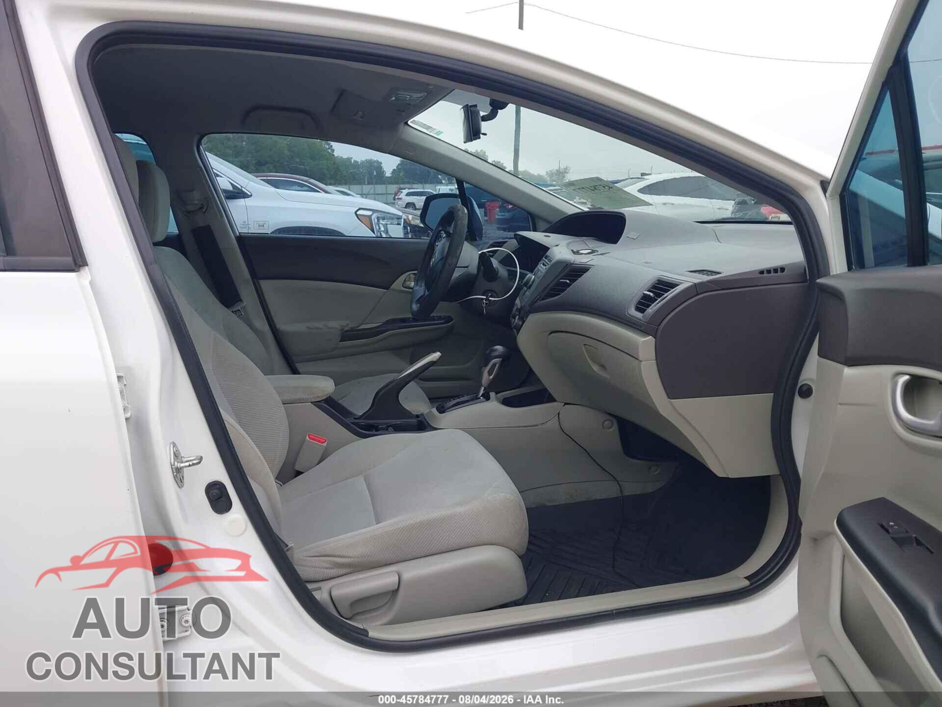 HONDA CIVIC 2012 - 19XFB2F54CE010366
