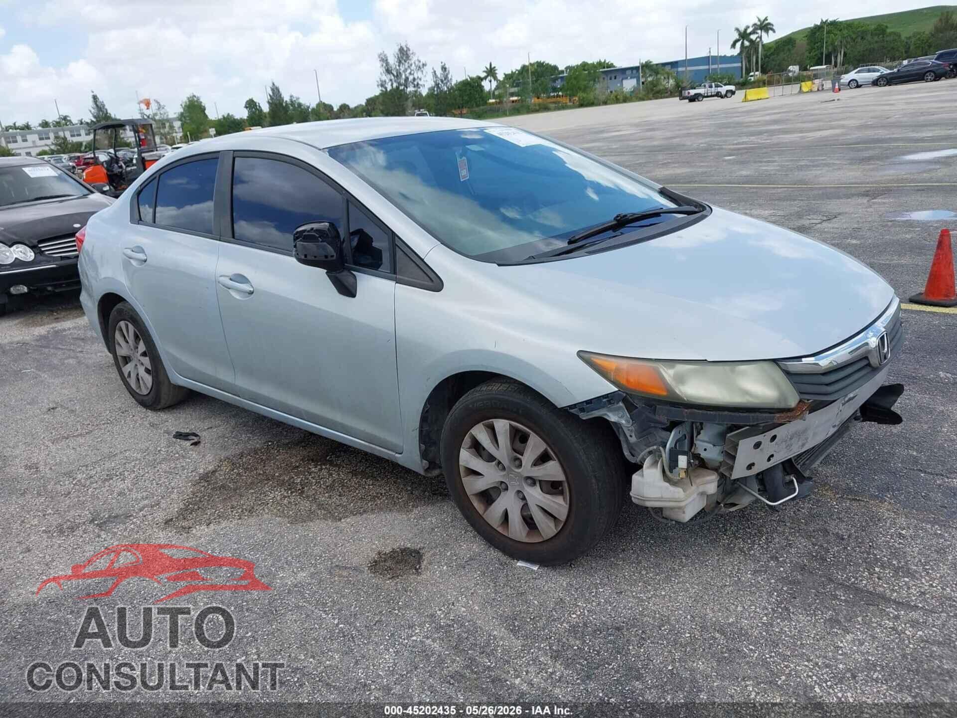 HONDA CIVIC 2012 - 2HGFB2F54CH530072