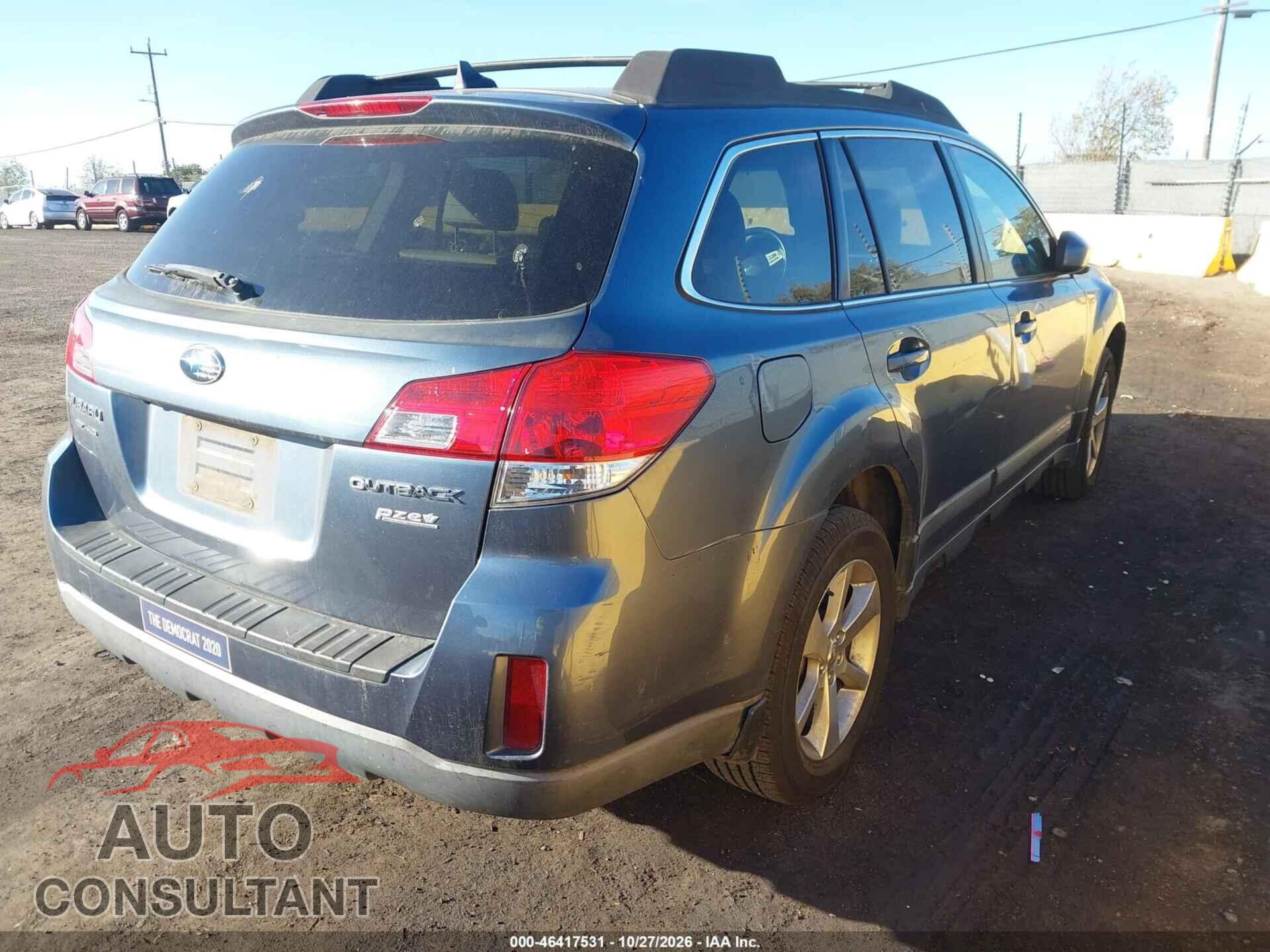 SUBARU OUTBACK 2013 - 4S4BRBLC0D3319351