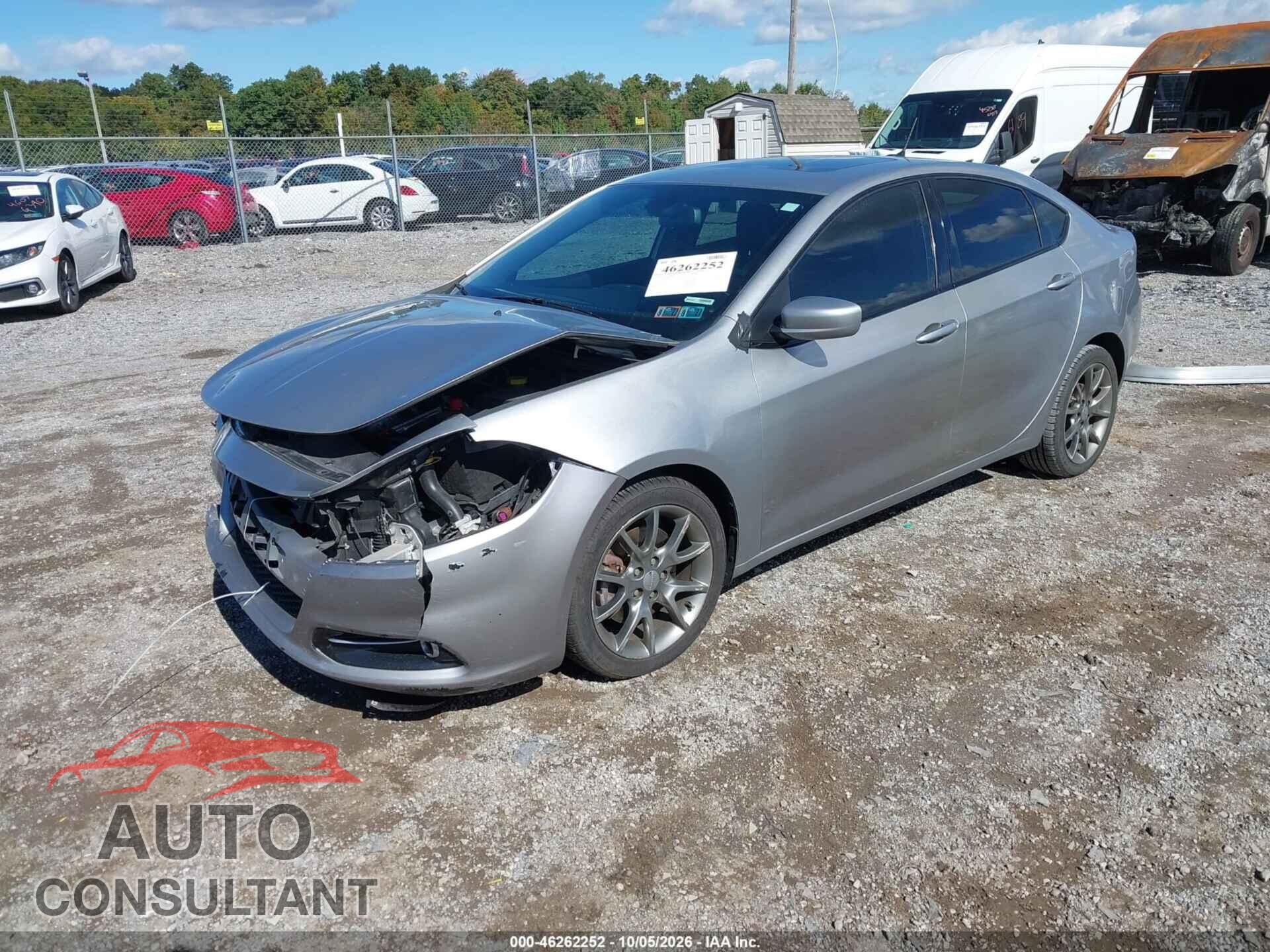 DODGE DART 2015 - 1C3CDFBB6FD242123