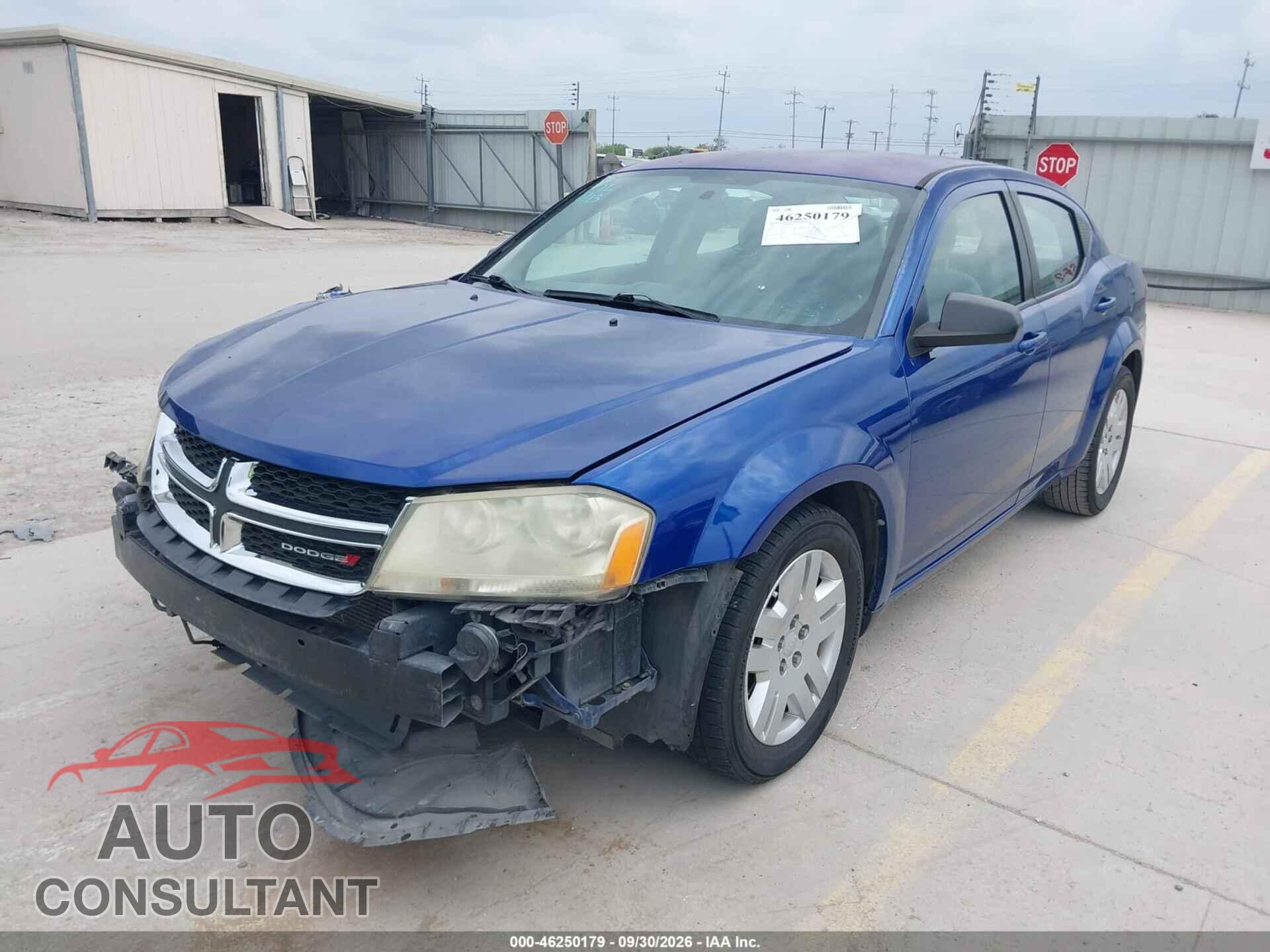 DODGE AVENGER 2012 - 1C3CDZAB2CN207362