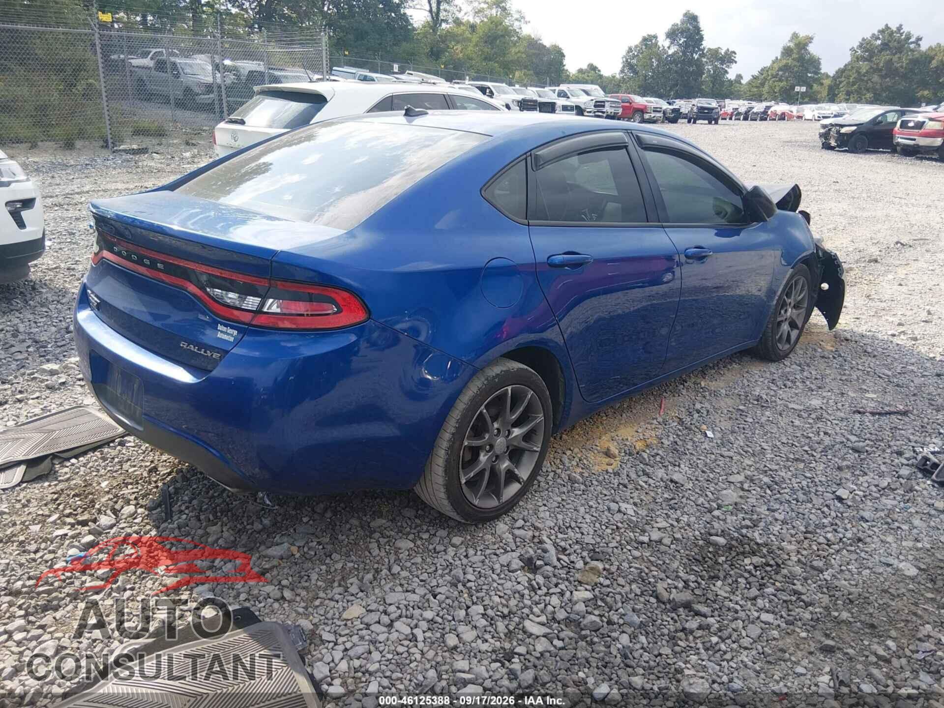 DODGE DART 2013 - 1C3CDFBA1DD304239