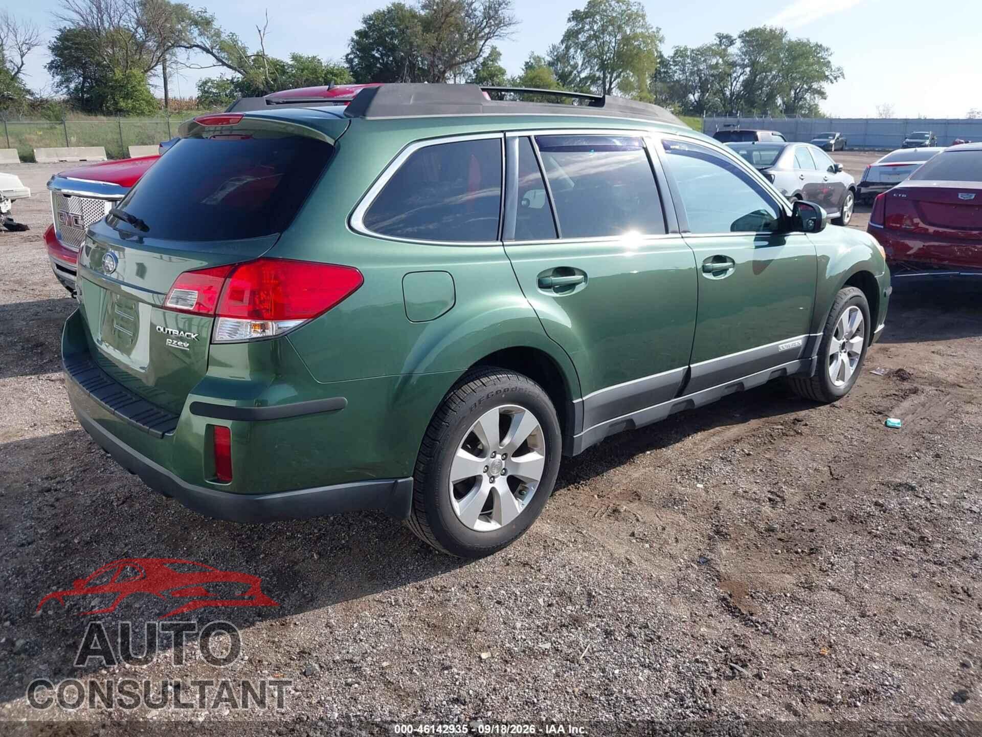 SUBARU OUTBACK 2010 - 4S4BRBKC8A3384526