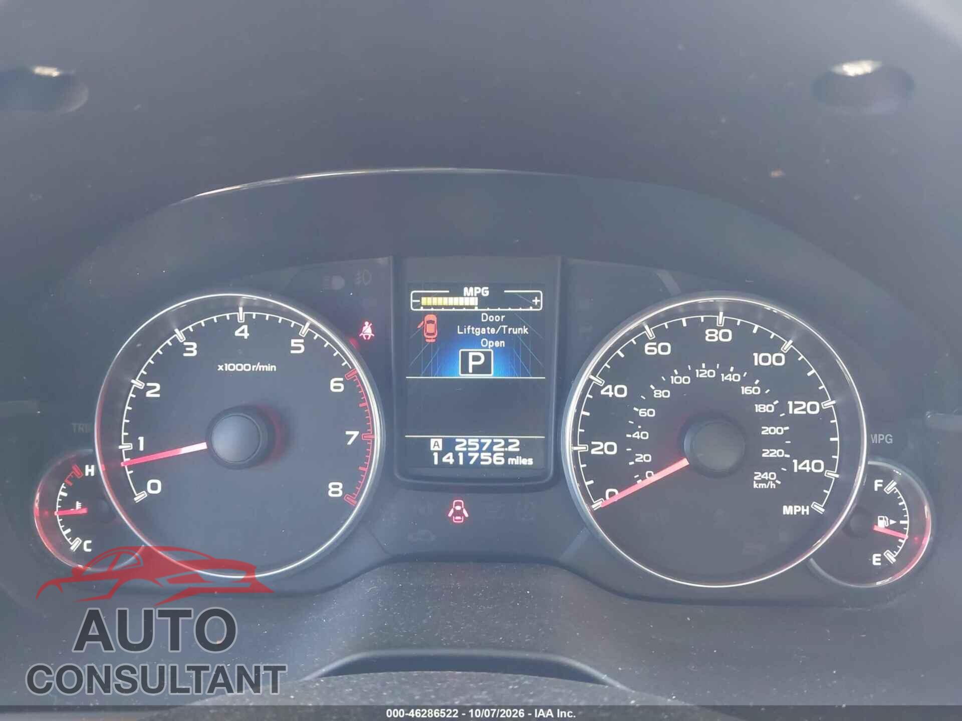 SUBARU OUTBACK 2013 - 4S4BRCJC4D3310919