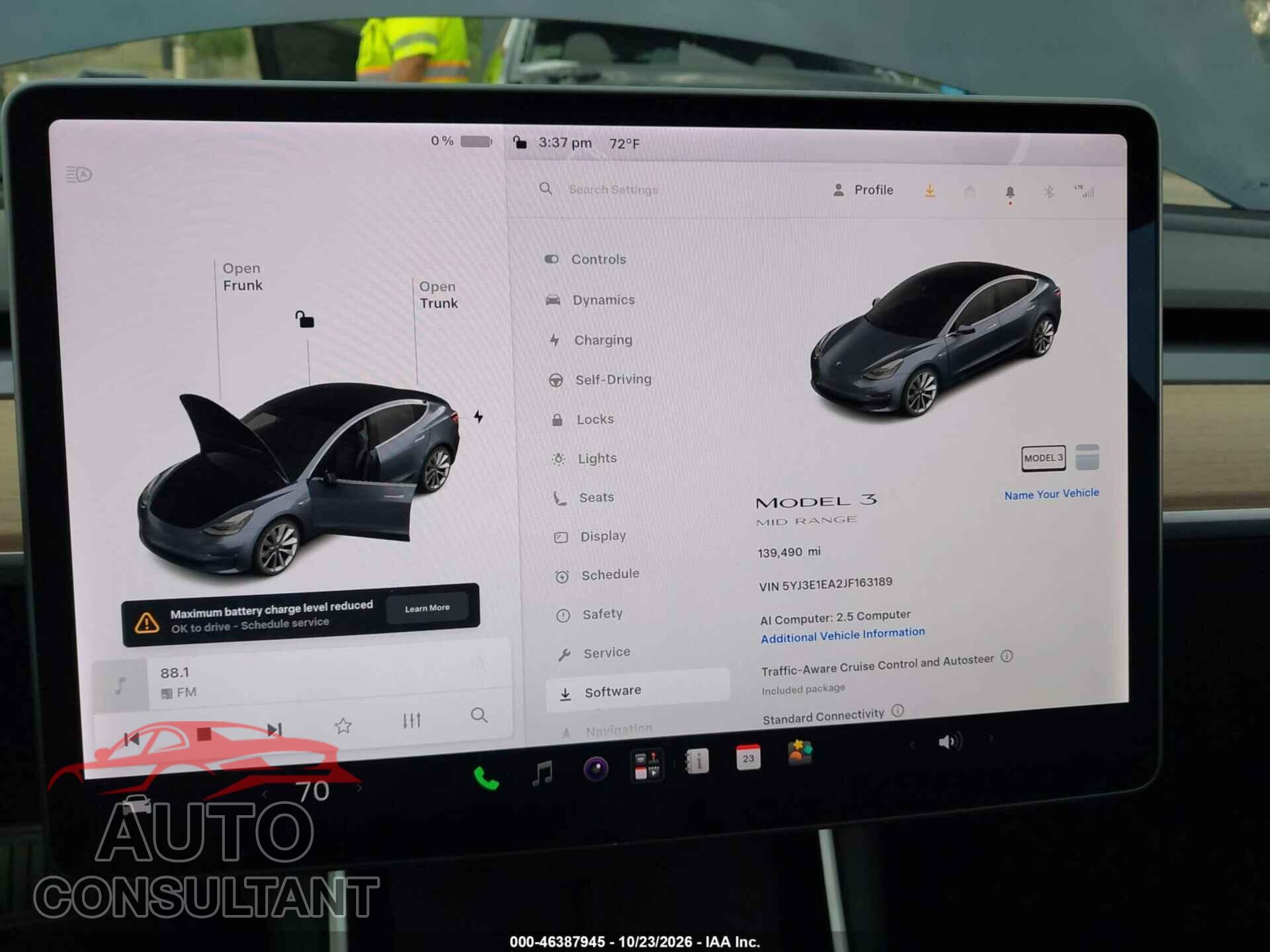 TESLA MODEL 3 2018 - 5YJ3E1EA2JF163189