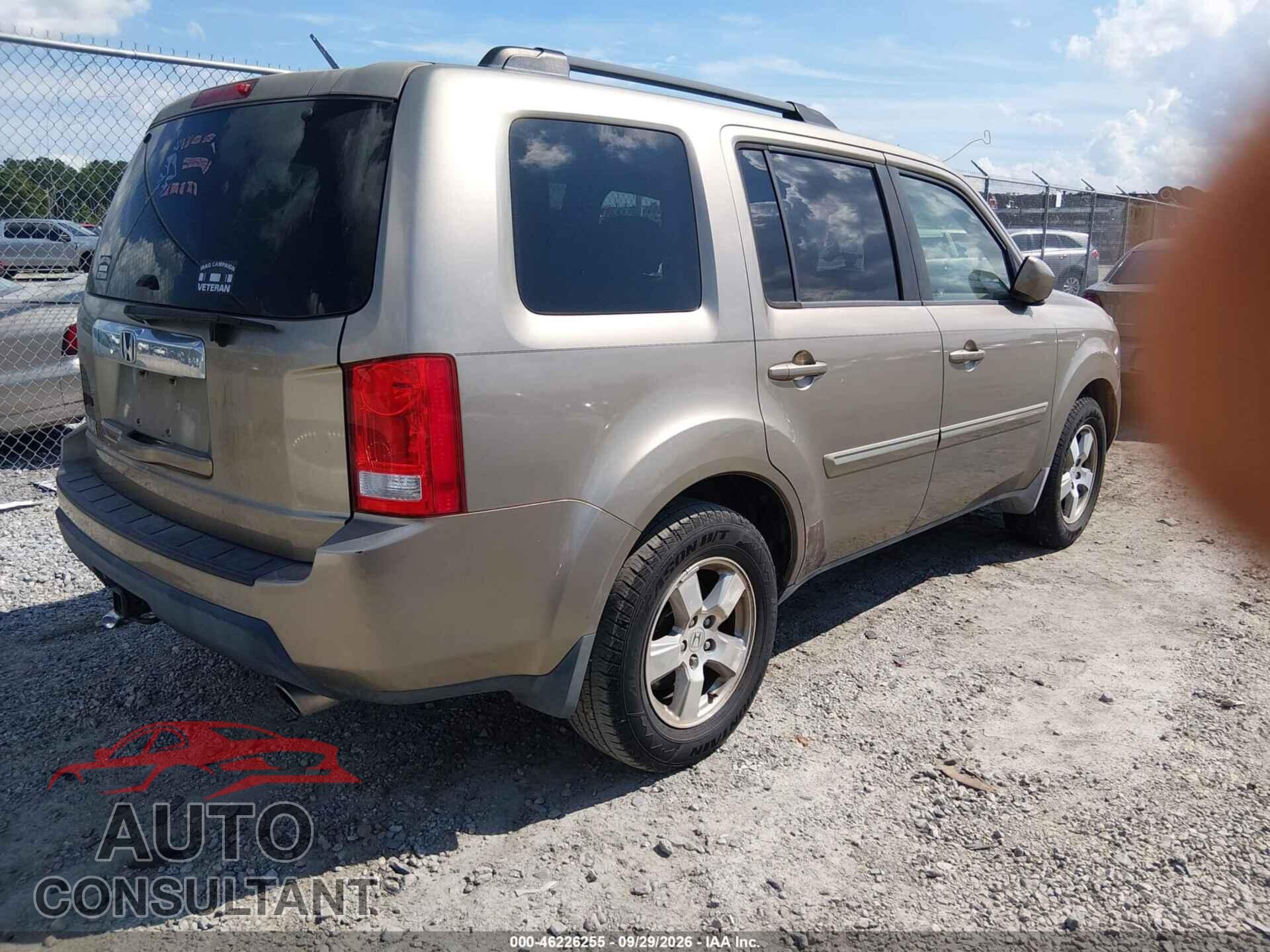 HONDA PILOT 2010 - 5FNYF3H44AB004274