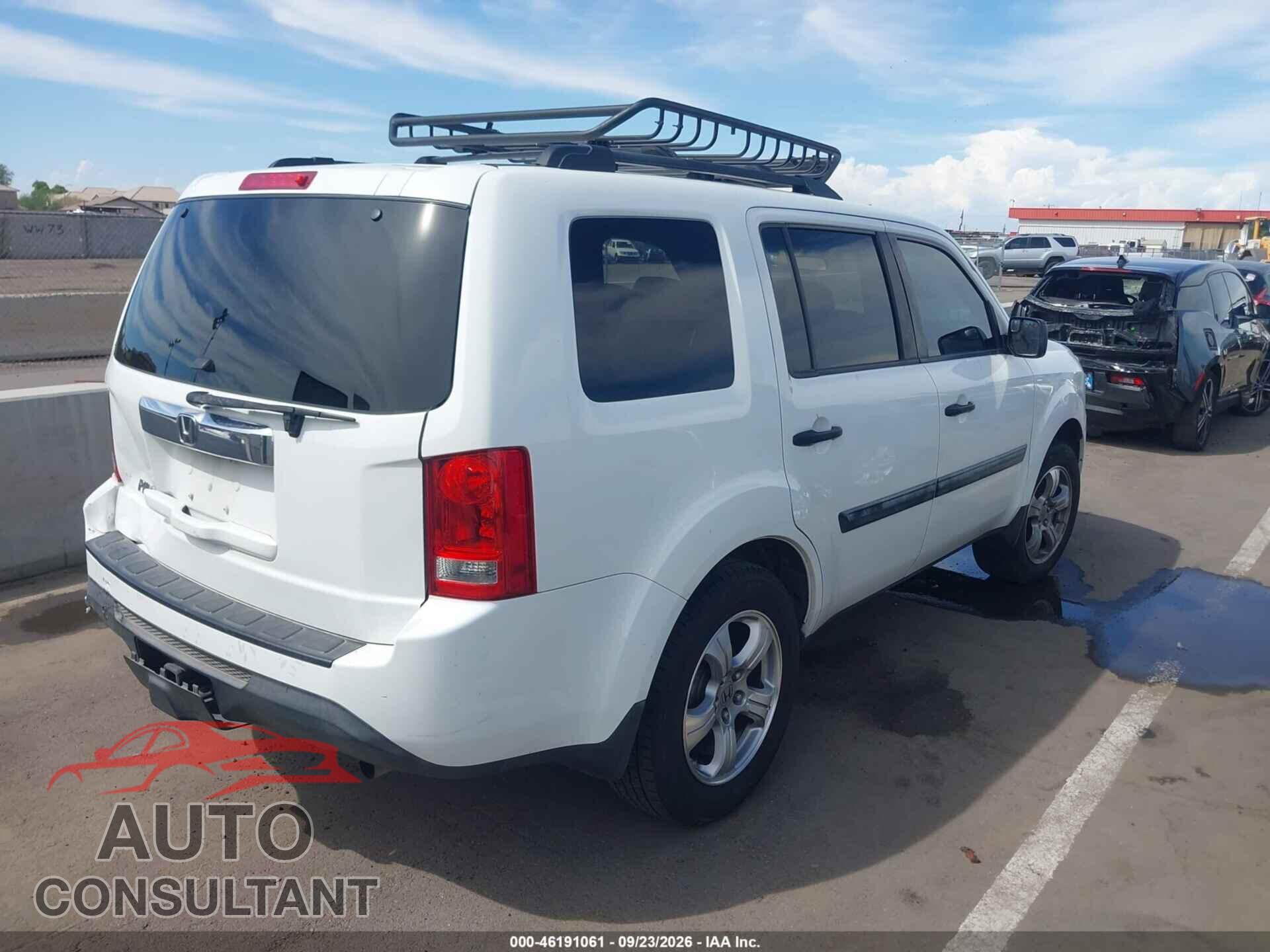 HONDA PILOT 2013 - 5FNYF3H2XDB036276