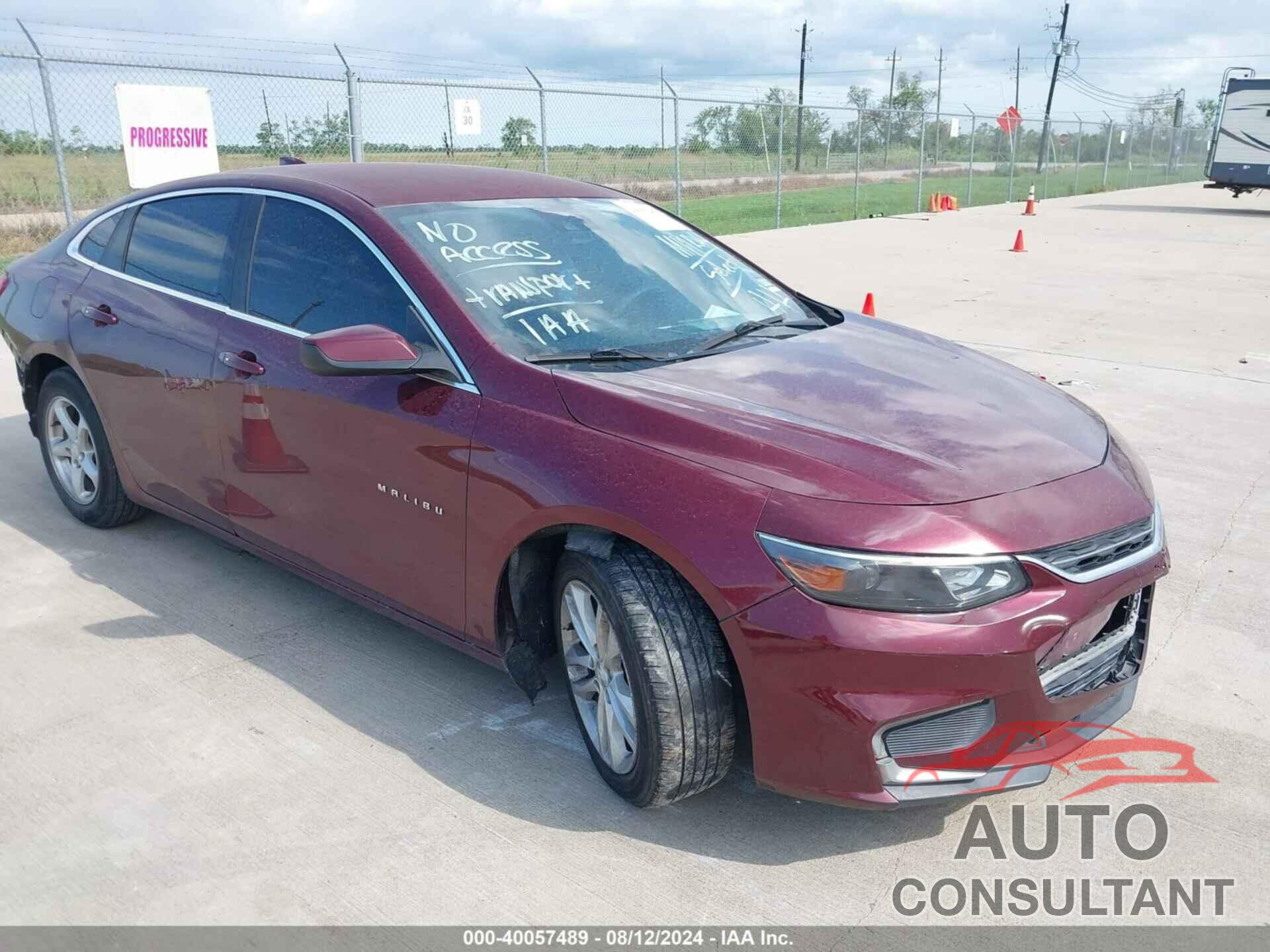 CHEVROLET MALIBU 2016 - 1G1ZE5ST4GF276355