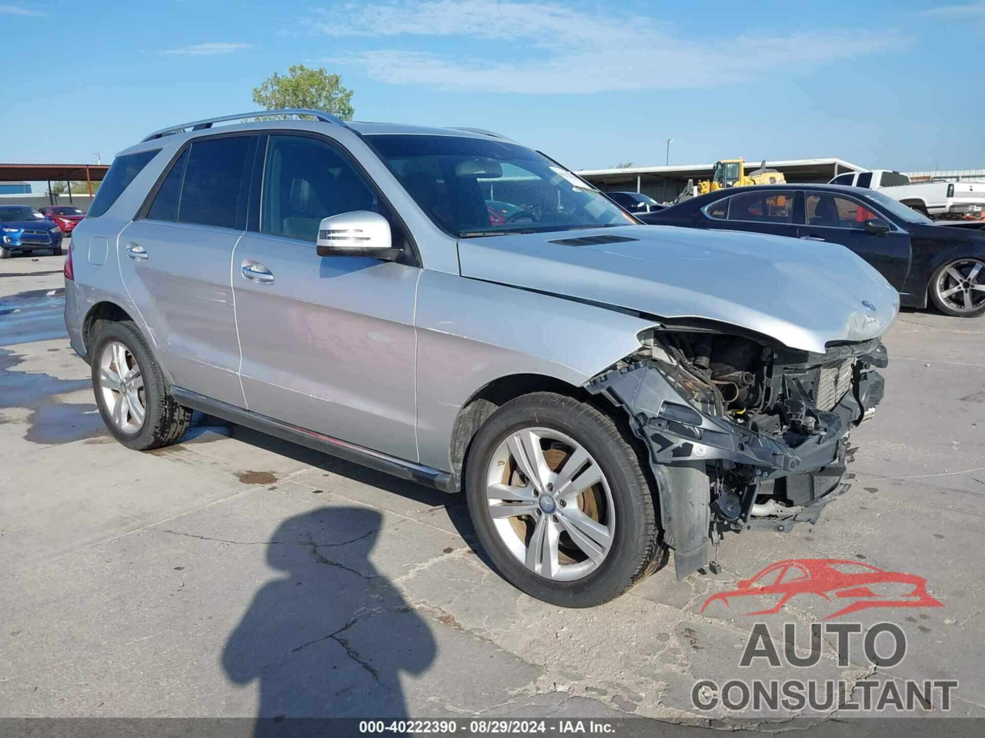 MERCEDES-BENZ ML 250 BLUETEC 2015 - 4JGDA0EB2FA591472