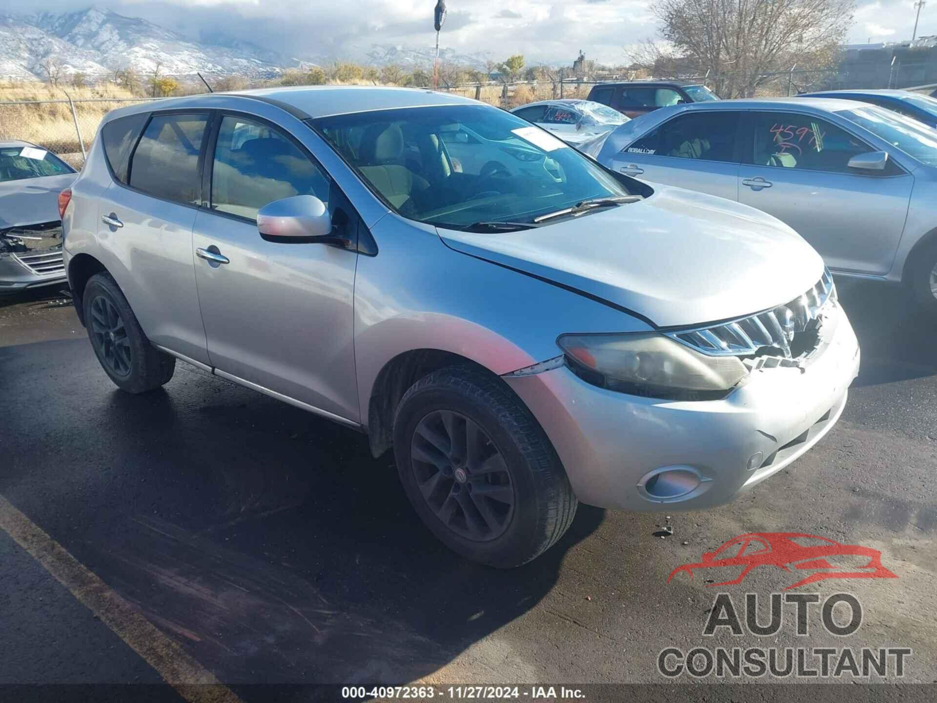 NISSAN MURANO 2010 - JN8AZ1MW0AW138347