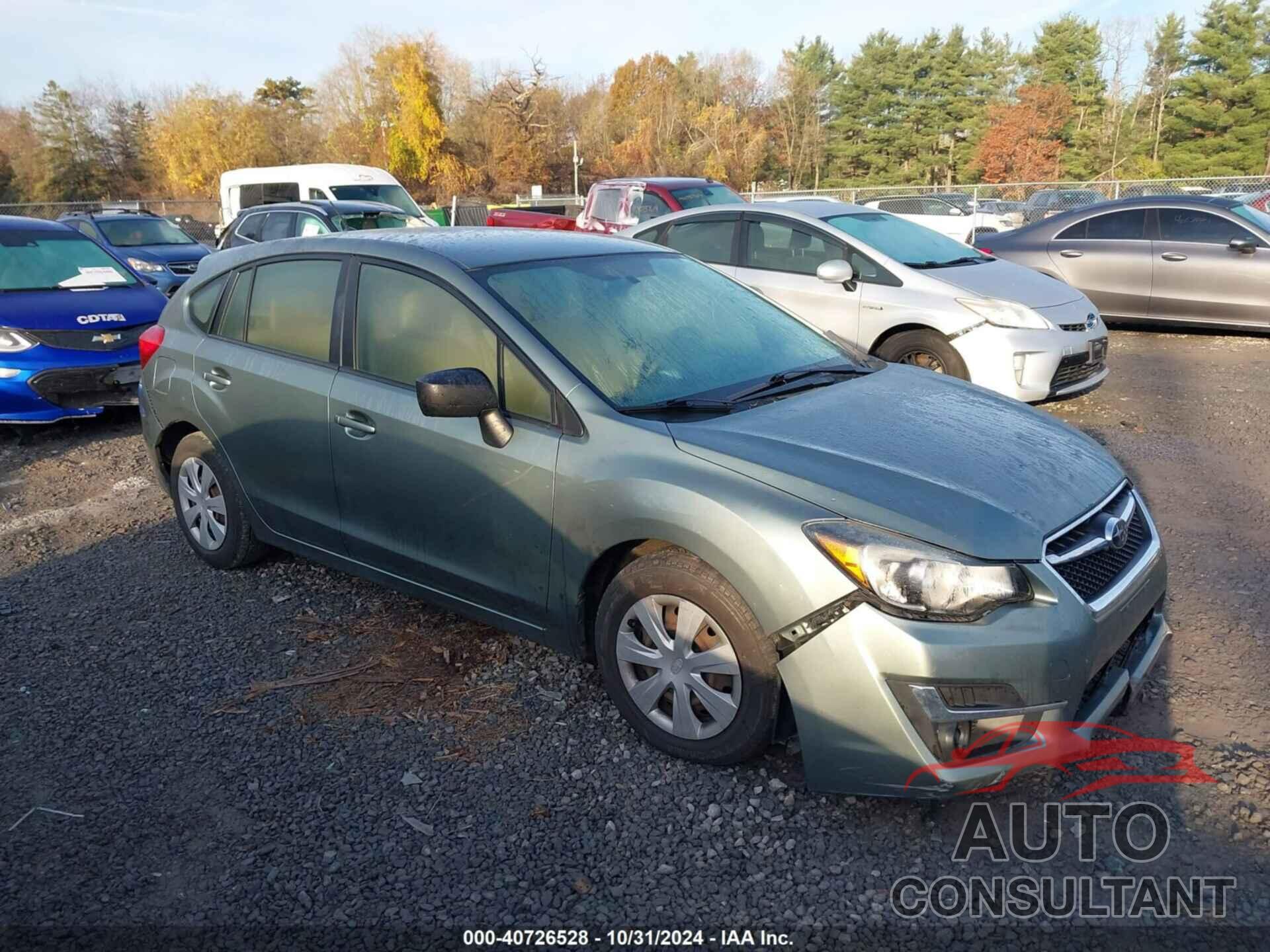 SUBARU IMPREZA 2016 - JF1GPAA66GH291141