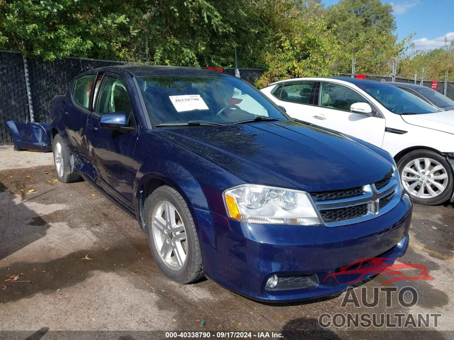 DODGE AVENGER 2013 - 1C3CDZCG6DN666534