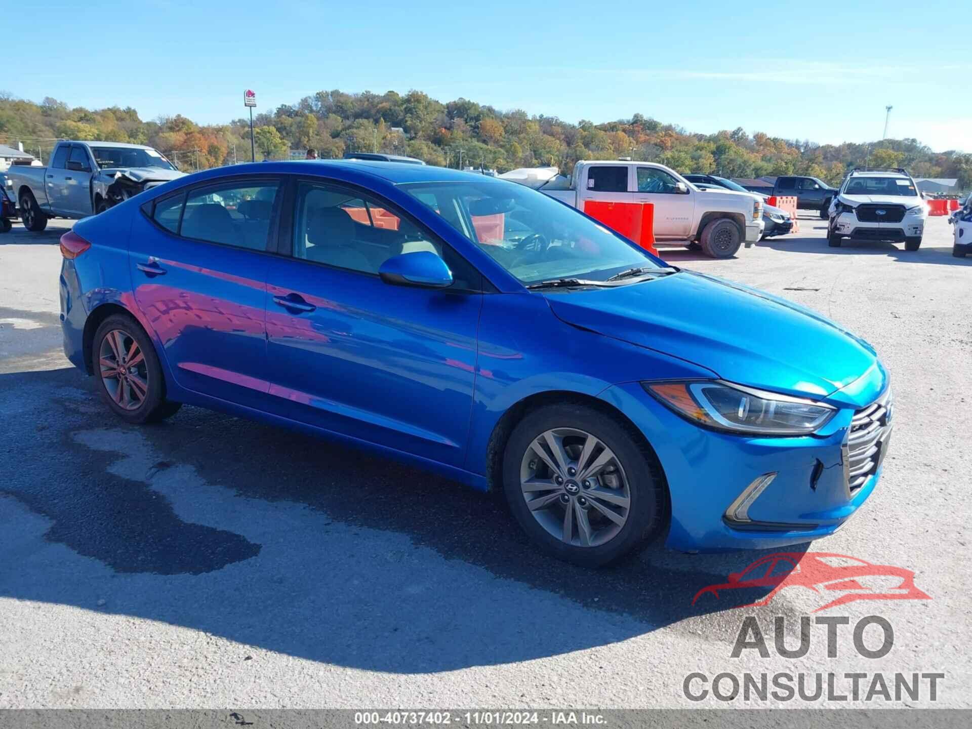 HYUNDAI ELANTRA 2018 - 5NPD84LF5JH401307