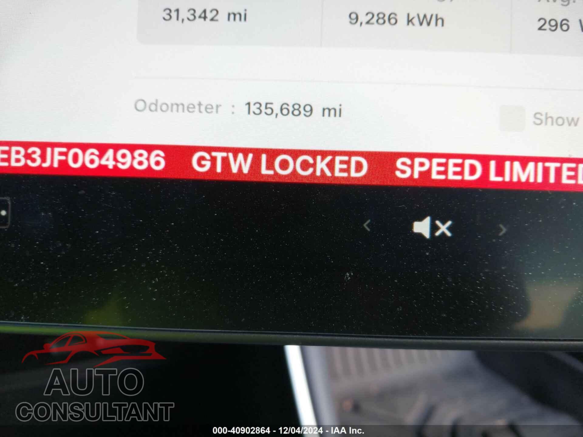 TESLA MODEL 3 2018 - 5YJ3E1EB3JF064986