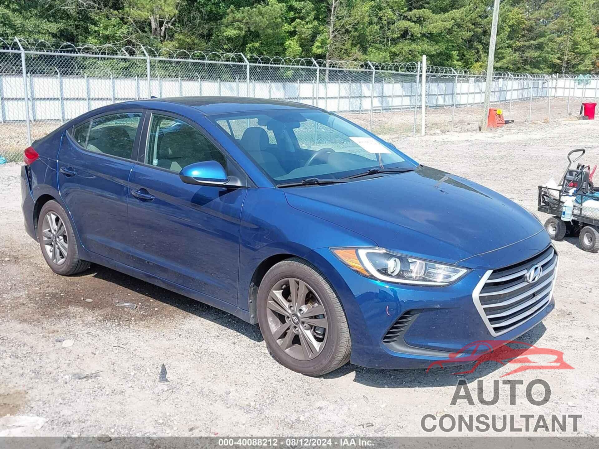 HYUNDAI ELANTRA 2018 - 5NPD84LF6JH360508