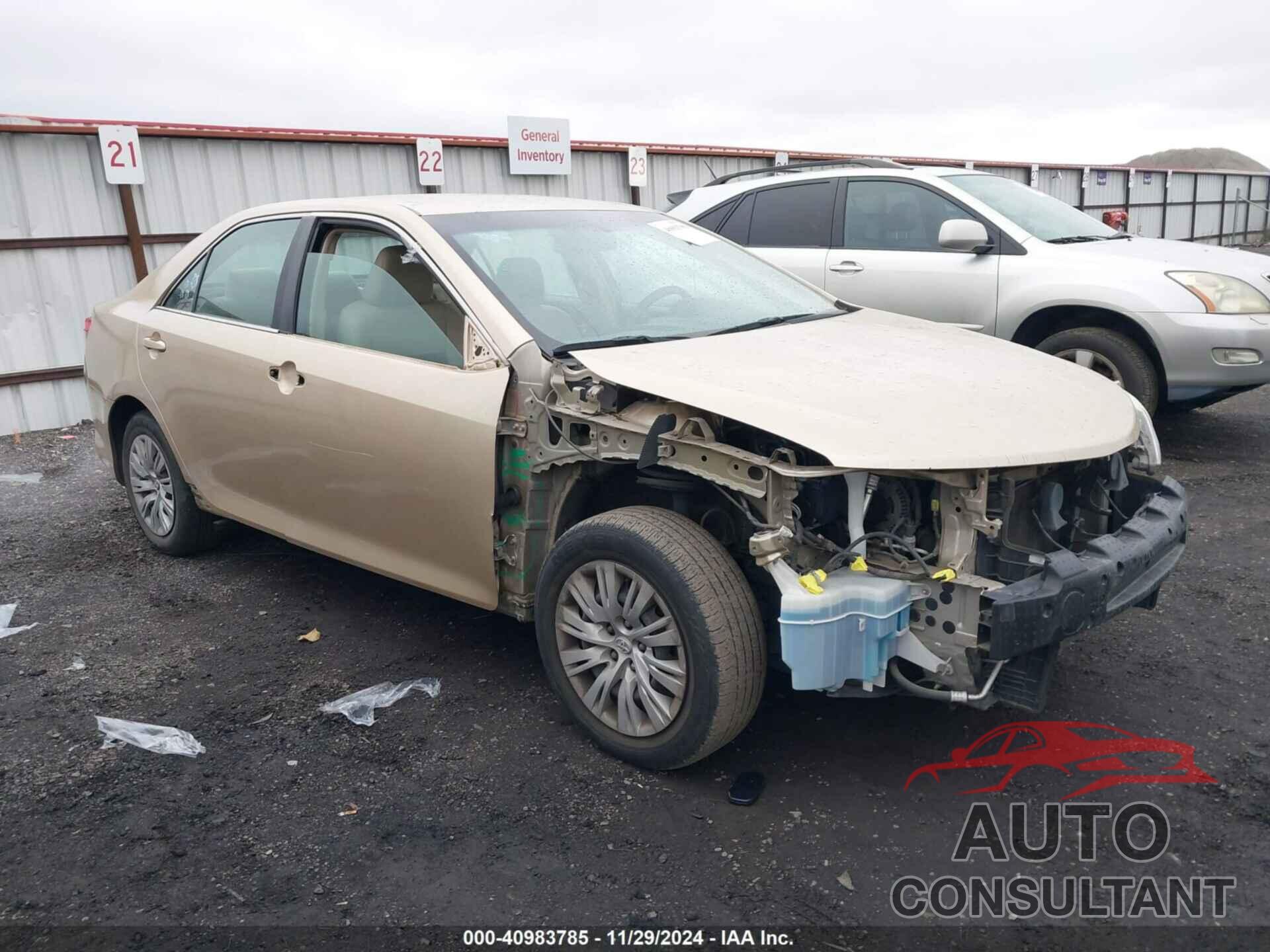 TOYOTA CAMRY 2012 - 4T1BF1FK6CU580174