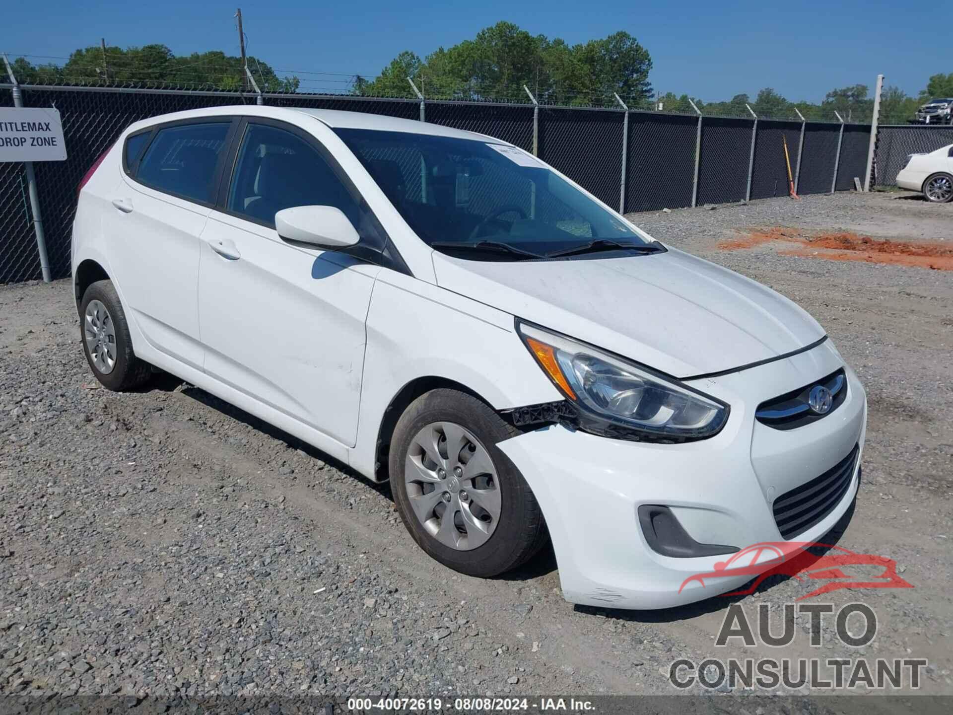 HYUNDAI ACCENT 2017 - KMHCT5AE8HU335227