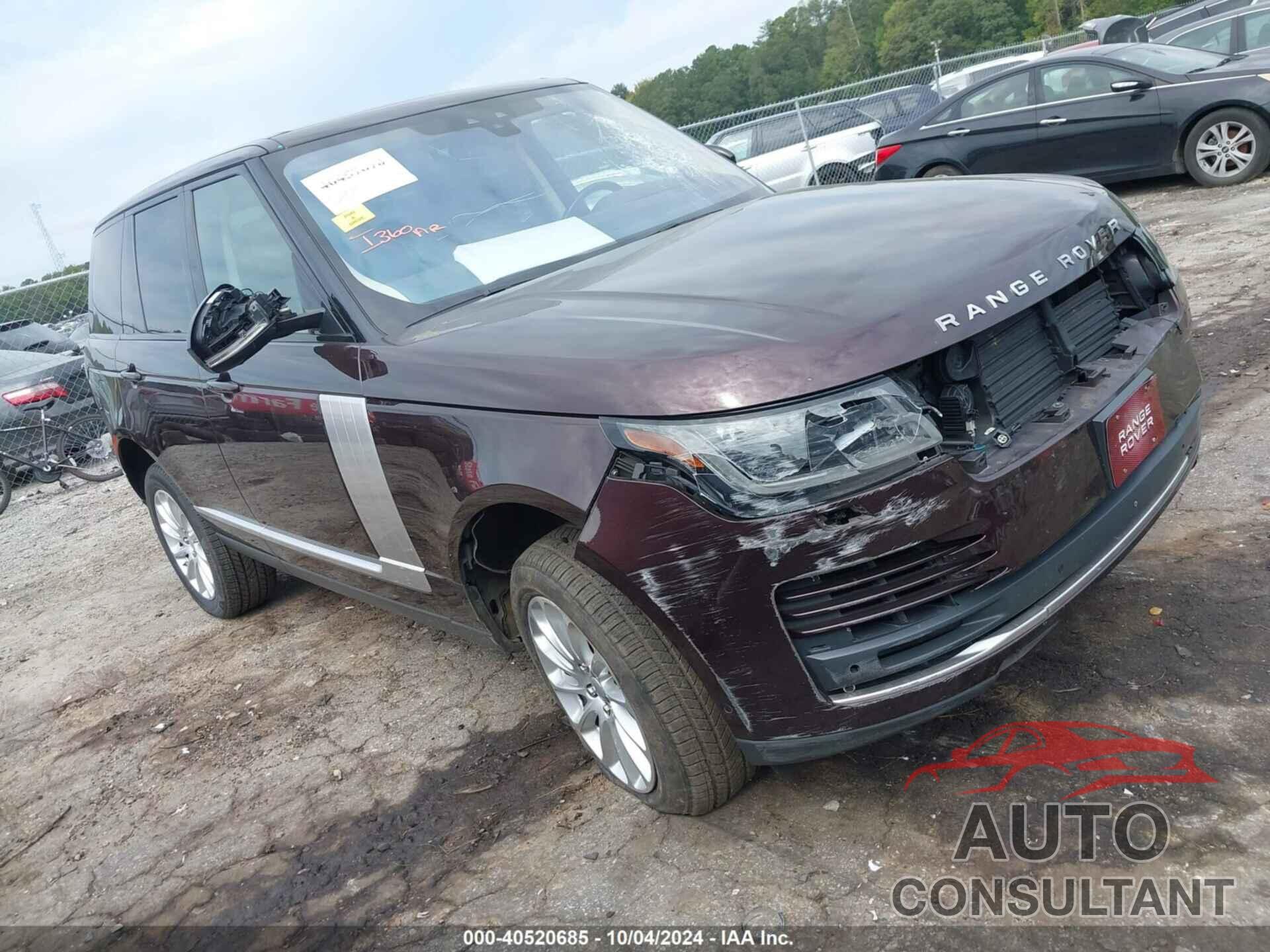 LAND ROVER RANGE ROVER 2018 - SALGS2SVXJA397038