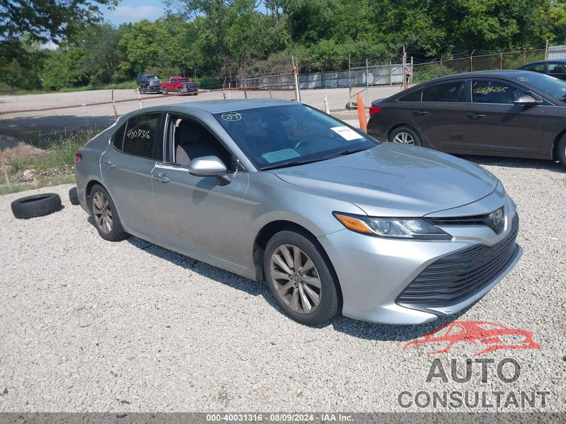 TOYOTA CAMRY 2018 - JTNB11HKXJ3018759