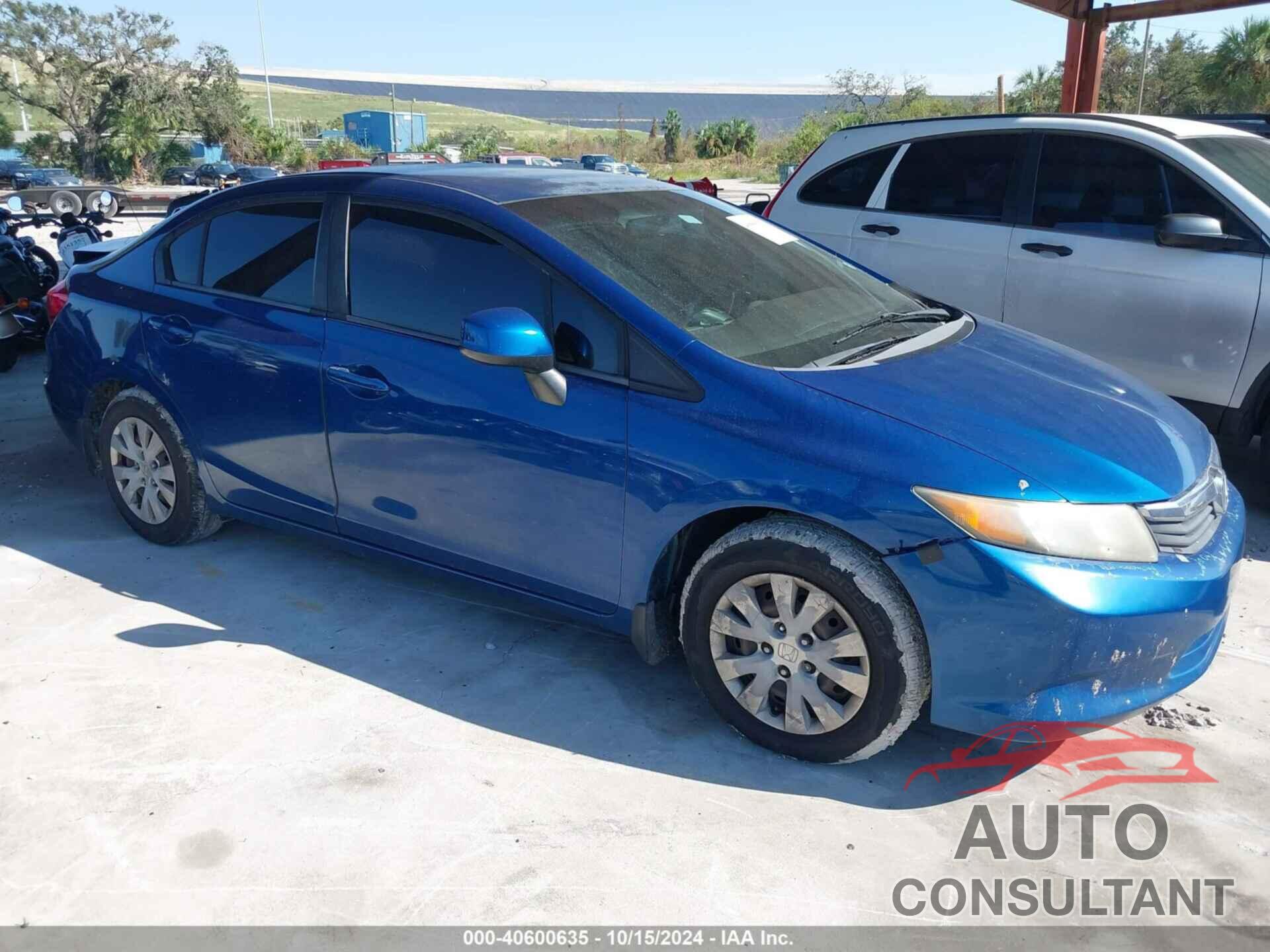 HONDA CIVIC SDN 2012 - 19XFB2F55CE018055