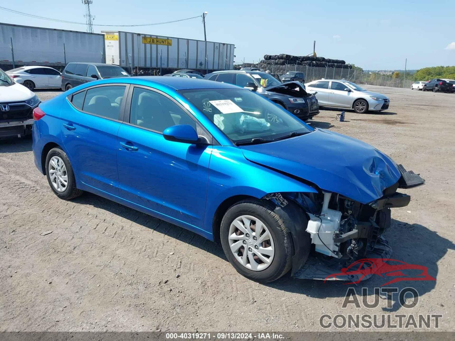 HYUNDAI ELANTRA 2018 - 5NPD74LF9JH329708