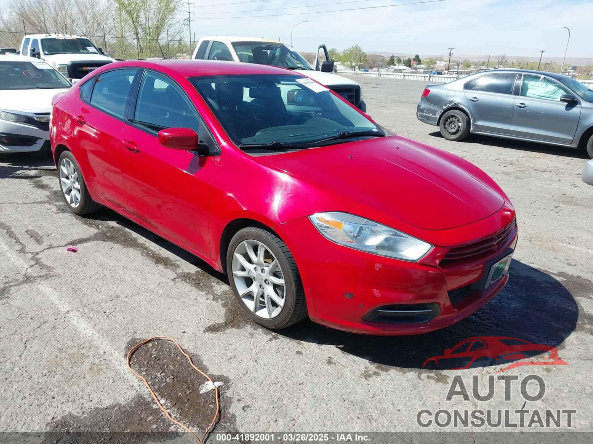 DODGE DART 2013 - 1C3CDFBHXDD123590