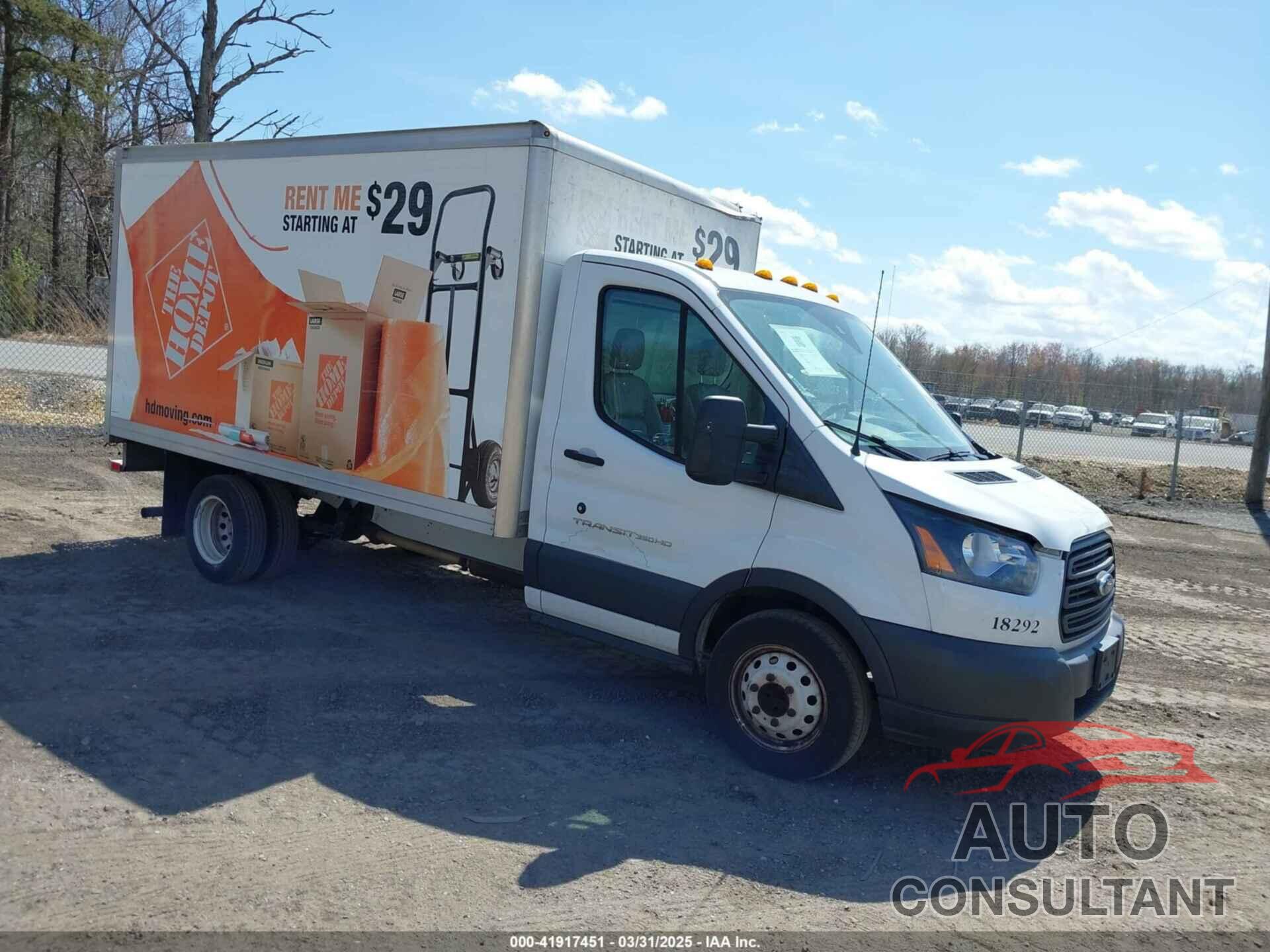 FORD TRANSIT-350 CAB 2018 - 1FDBF8ZM7JKA99655