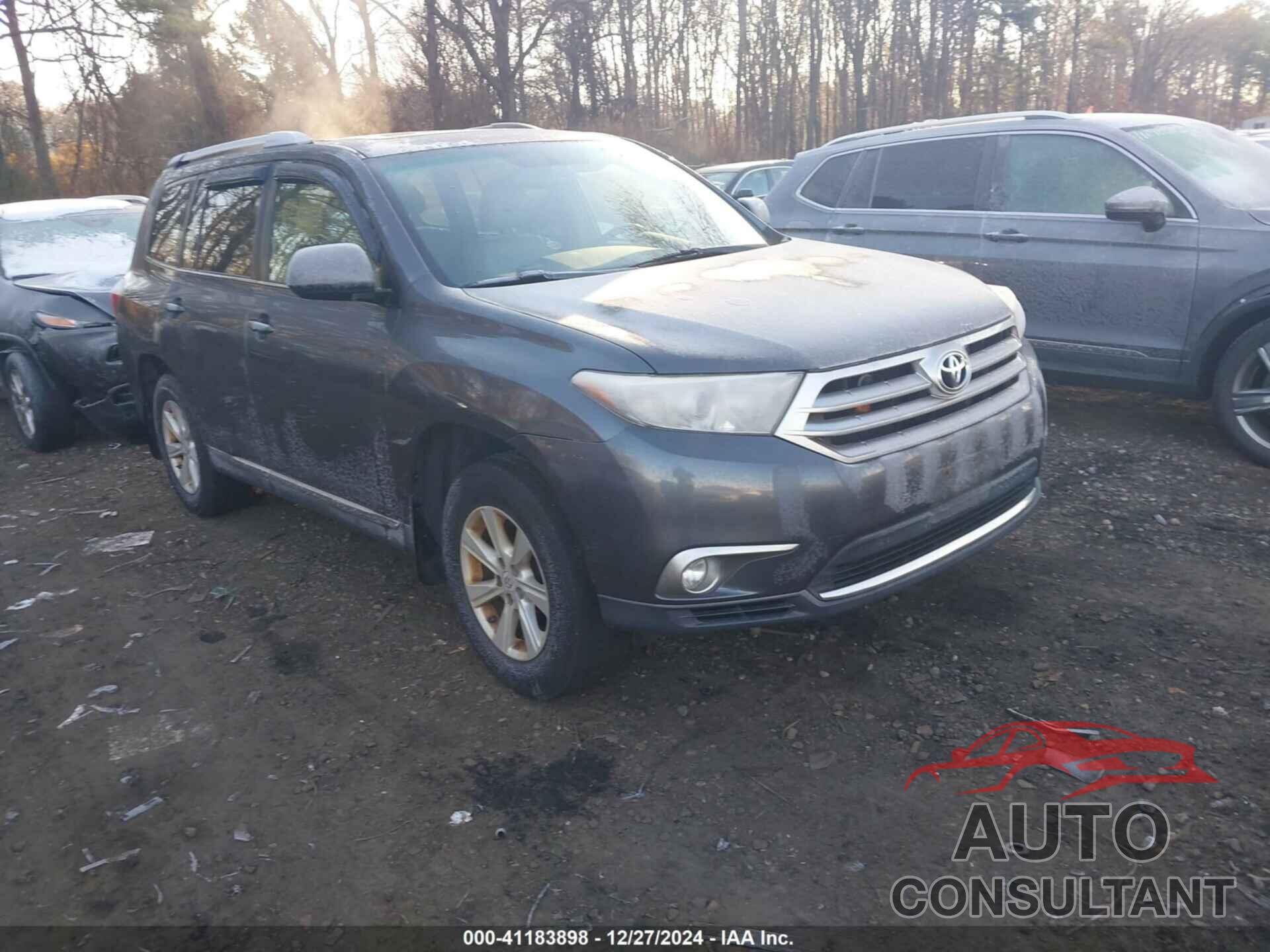 TOYOTA HIGHLANDER 2012 - 5TDBK3EH0CS134639