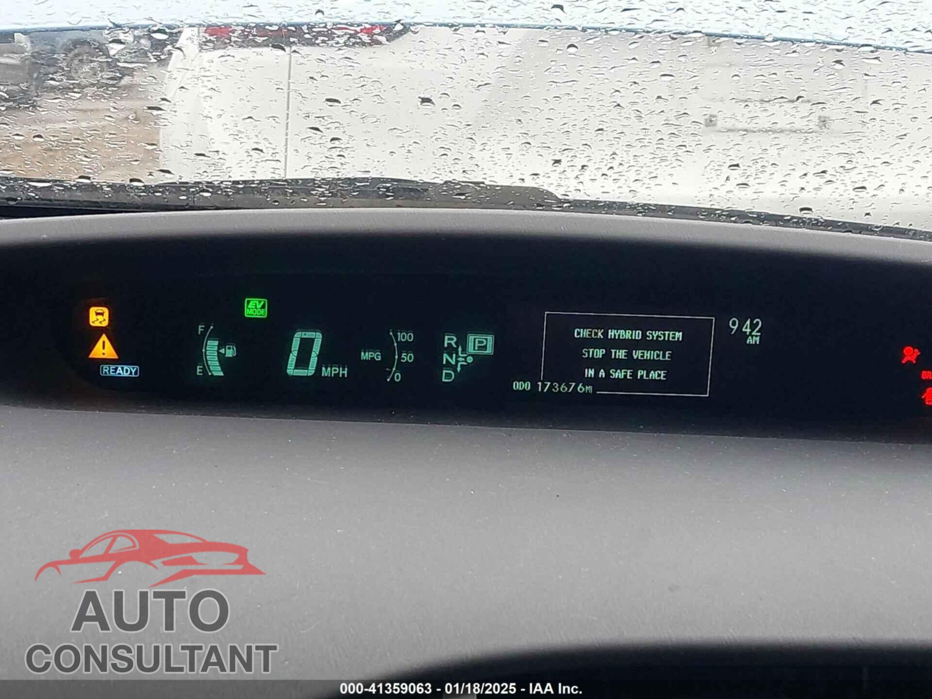 TOYOTA PRIUS PLUG-IN 2012 - JTDKN3DP7C3022731