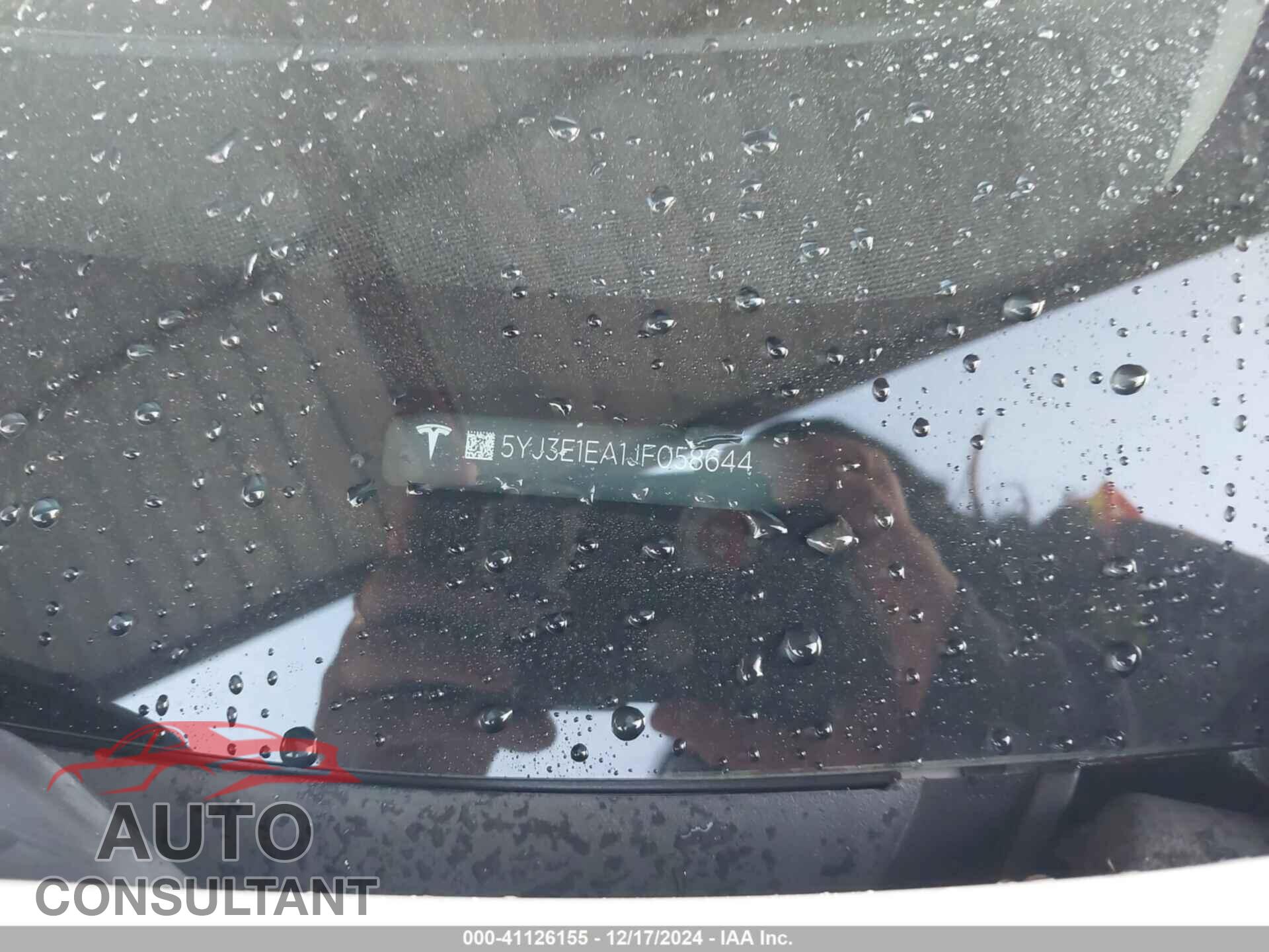 TESLA MODEL 3 2018 - 5YJ3E1EA1JF058644