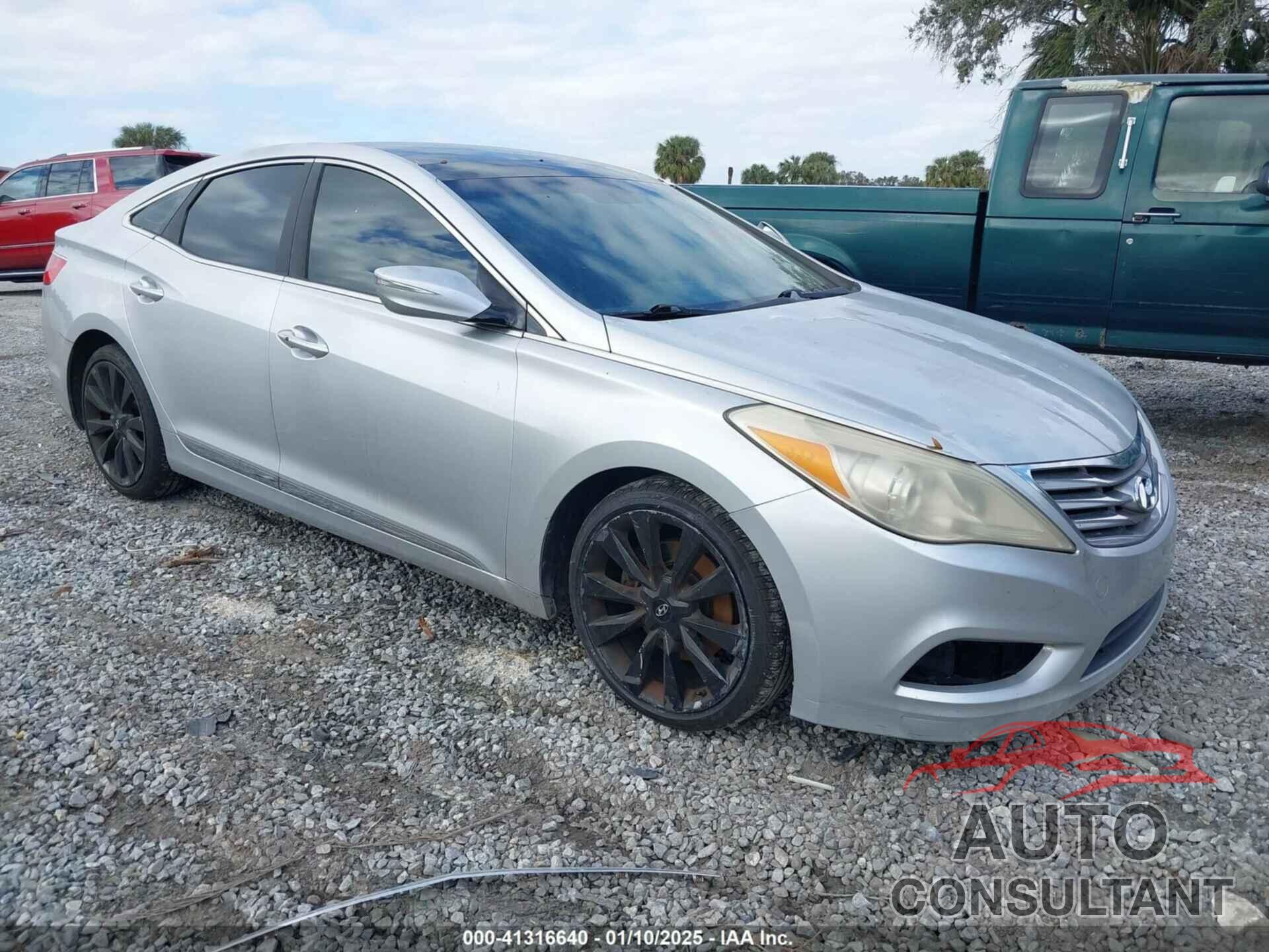 HYUNDAI AZERA 2012 - KMHFH4JG1CA173350