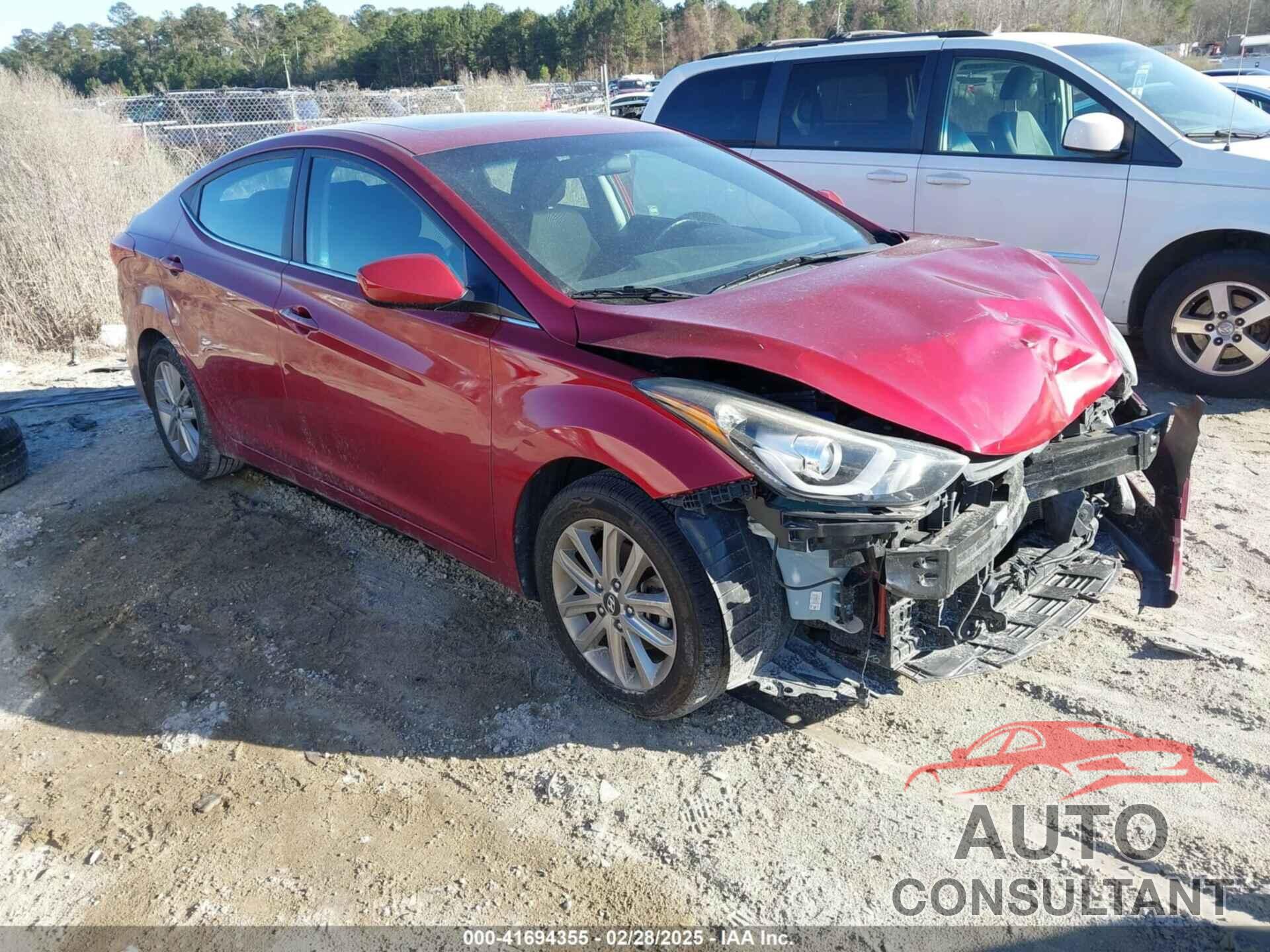 HYUNDAI ELANTRA 2015 - 5NPDH4AE2FH581606