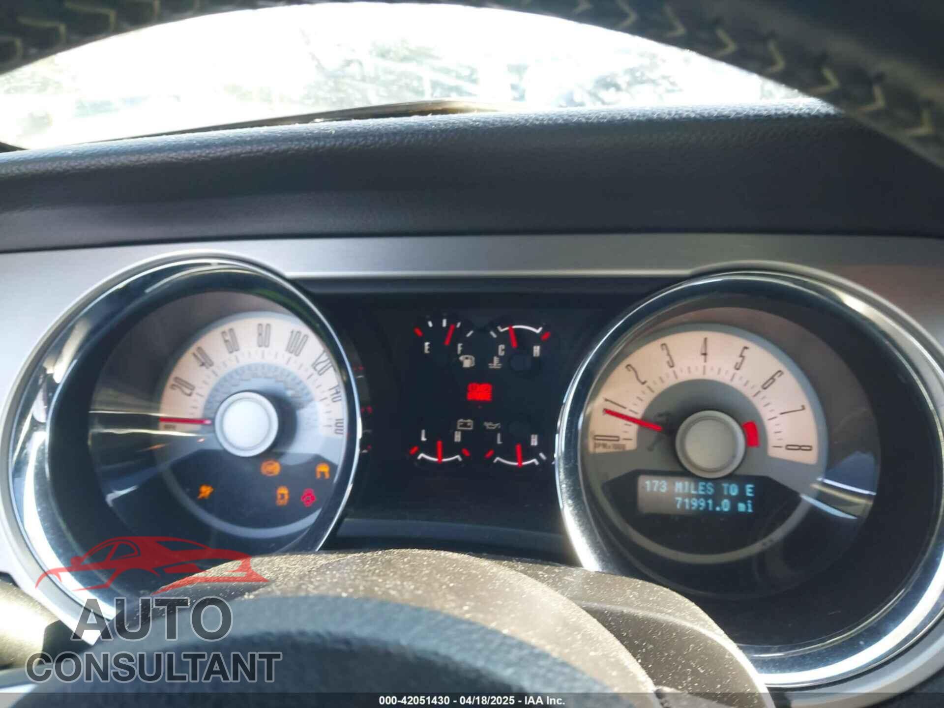 FORD MUSTANG 2011 - 1ZVBP8CF4B5154989