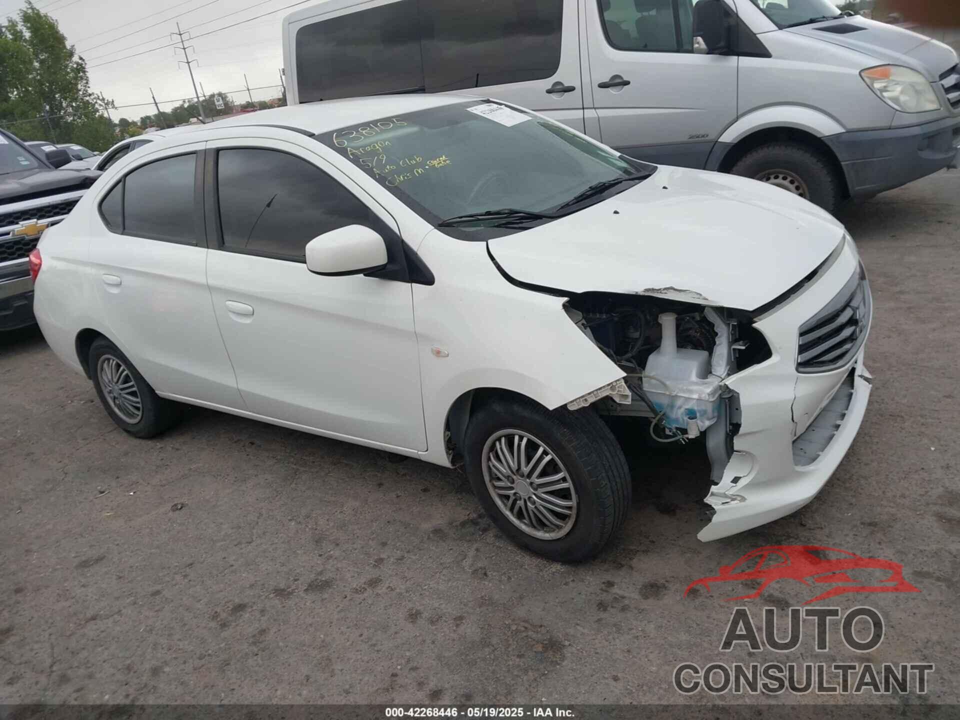 MITSUBISHI MIRAGE G4 2017 - ML32F3FJ1HHF09462