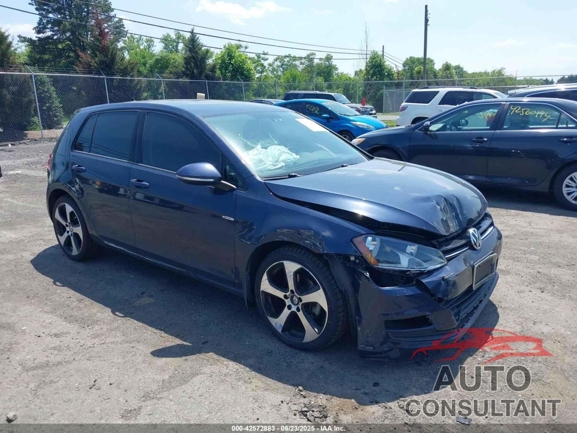 VOLKSWAGEN GOLF 2015 - 3VW2A7AU1FM041112