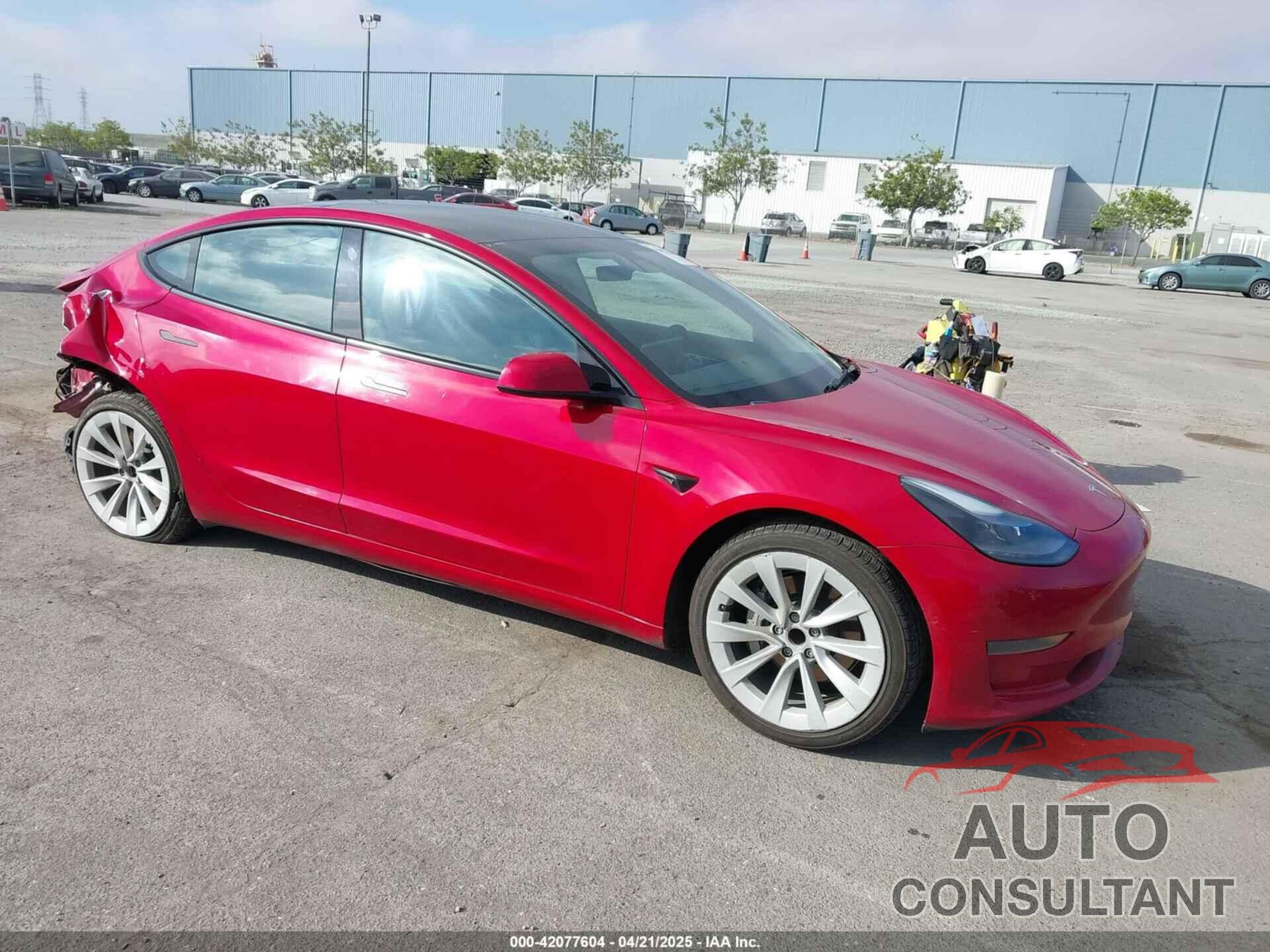 TESLA MODEL 3 2022 - 5YJ3E1EA4NF144407