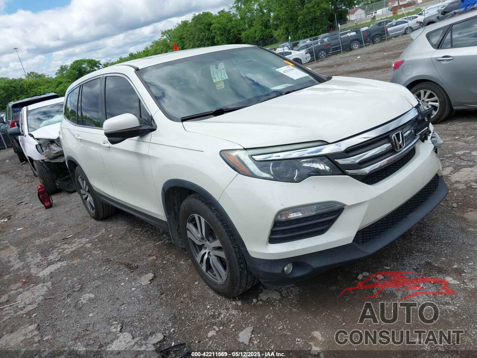 HONDA PILOT 2017 - 5FNYF5H74HB044225