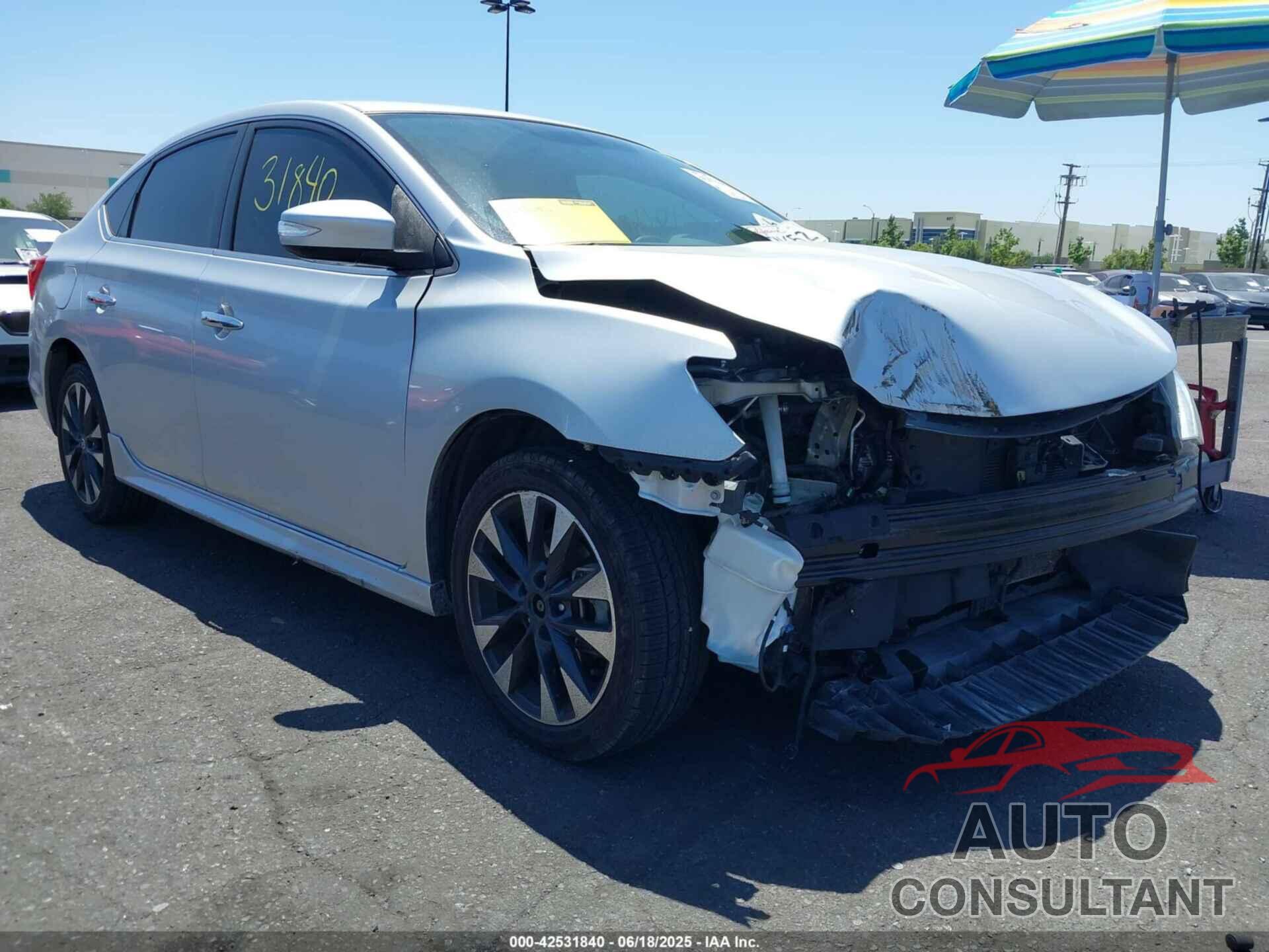 NISSAN SENTRA 2017 - 3N1AB7AP2HY410788