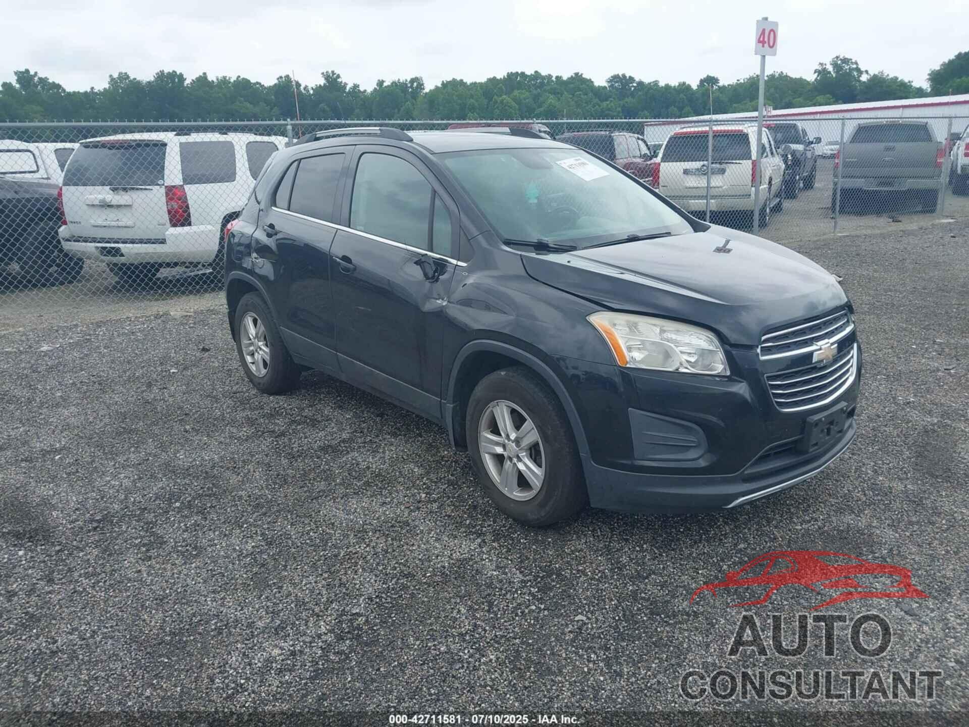 CHEVROLET TRAX 2016 - KL7CJPSB5GB558214