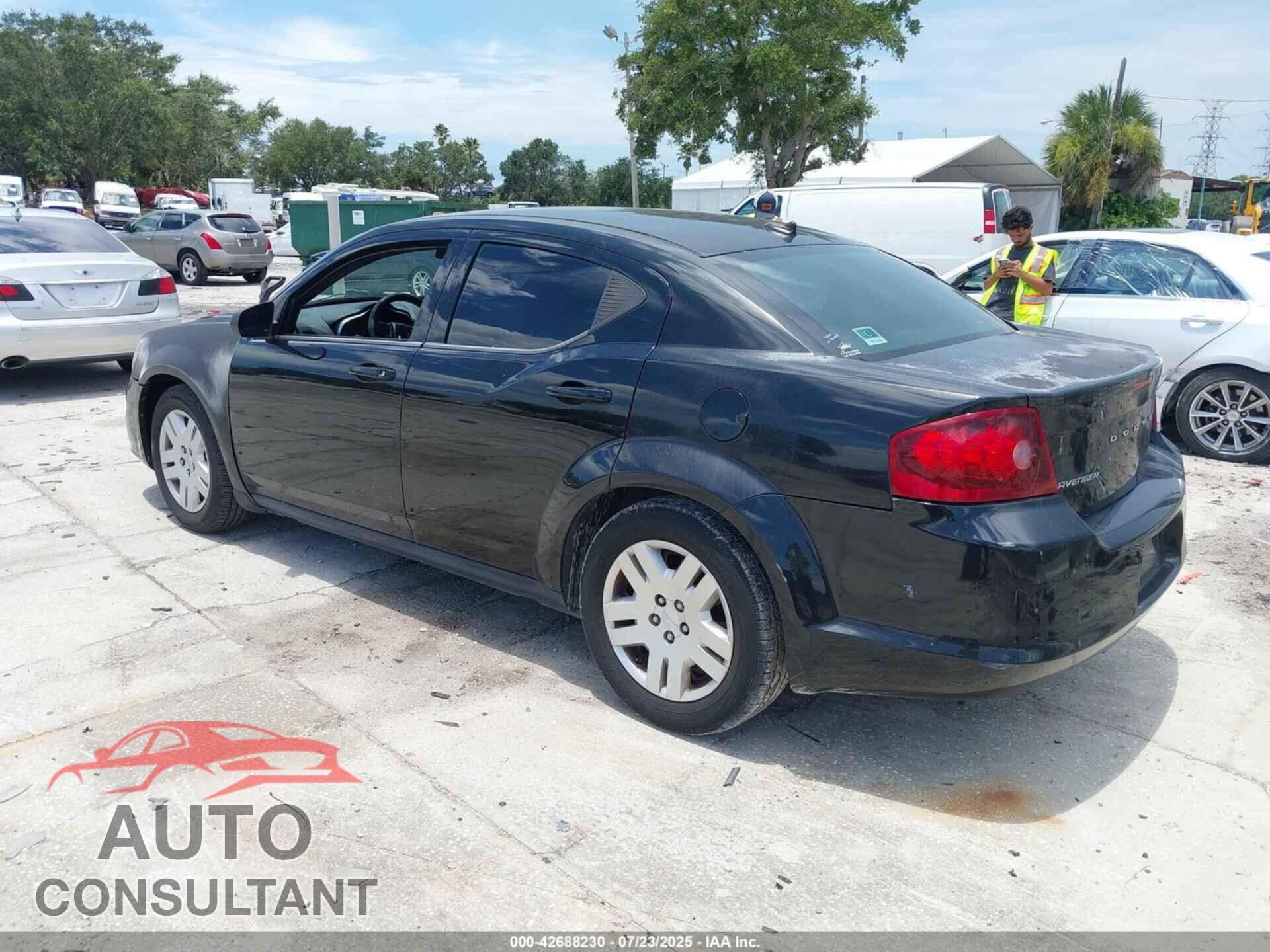 DODGE AVENGER 2013 - 1C3CDZAB4DN628176