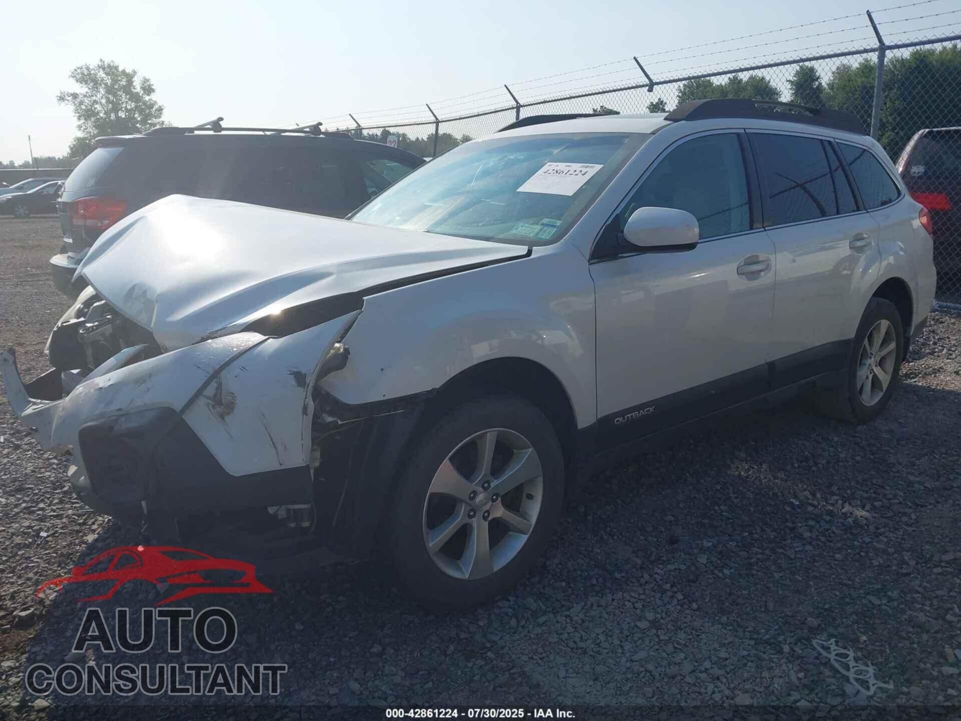 SUBARU OUTBACK 2014 - 4S4BRBMC4E3296169