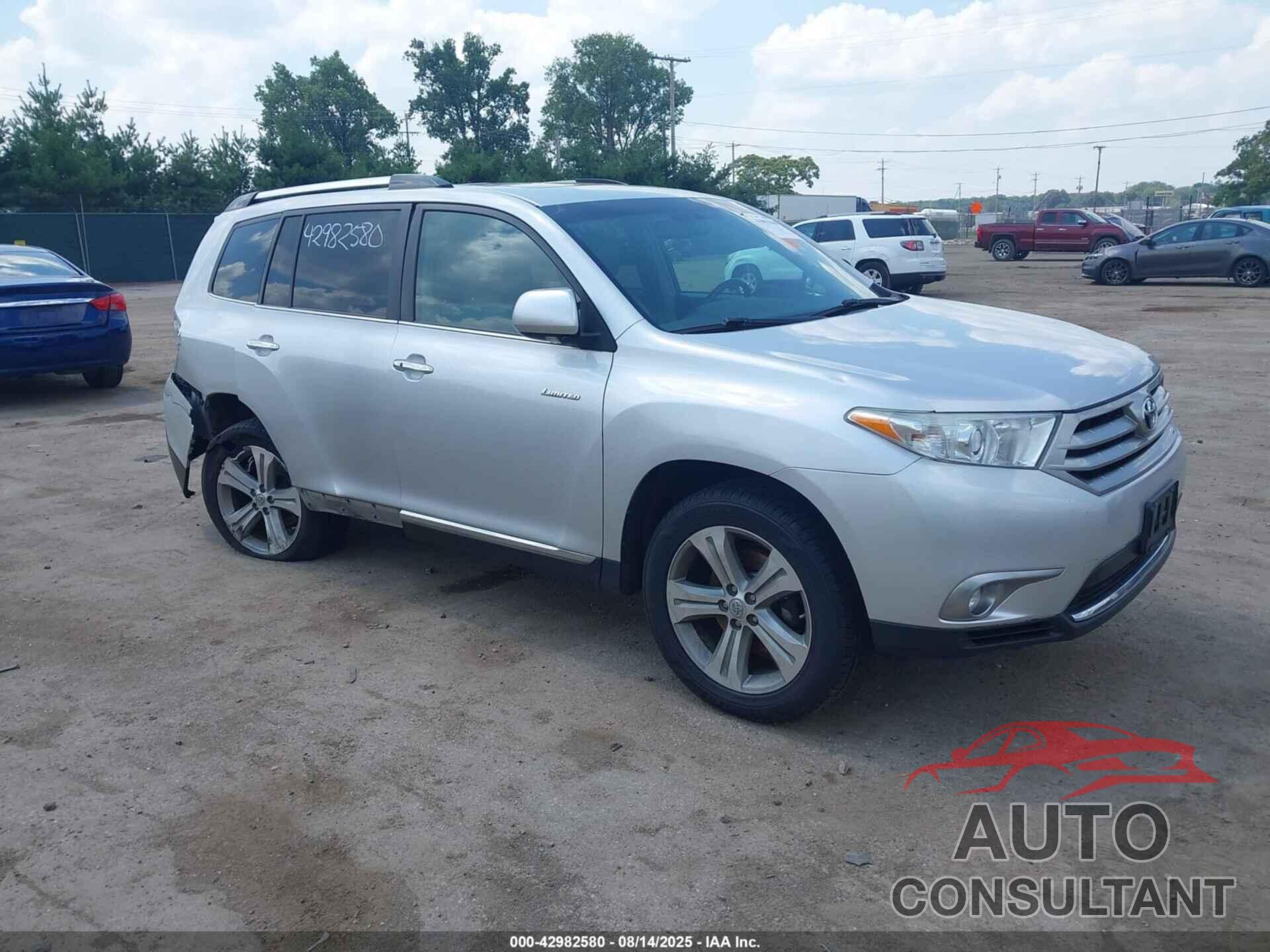 TOYOTA HIGHLANDER 2013 - 5TDDK3EH0DS224237