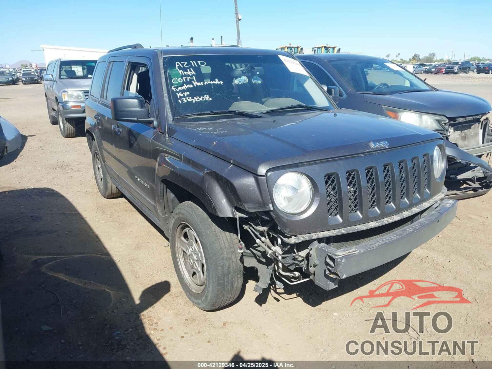 JEEP PATRIOT 2015 - 1C4NJPBB8FD329203