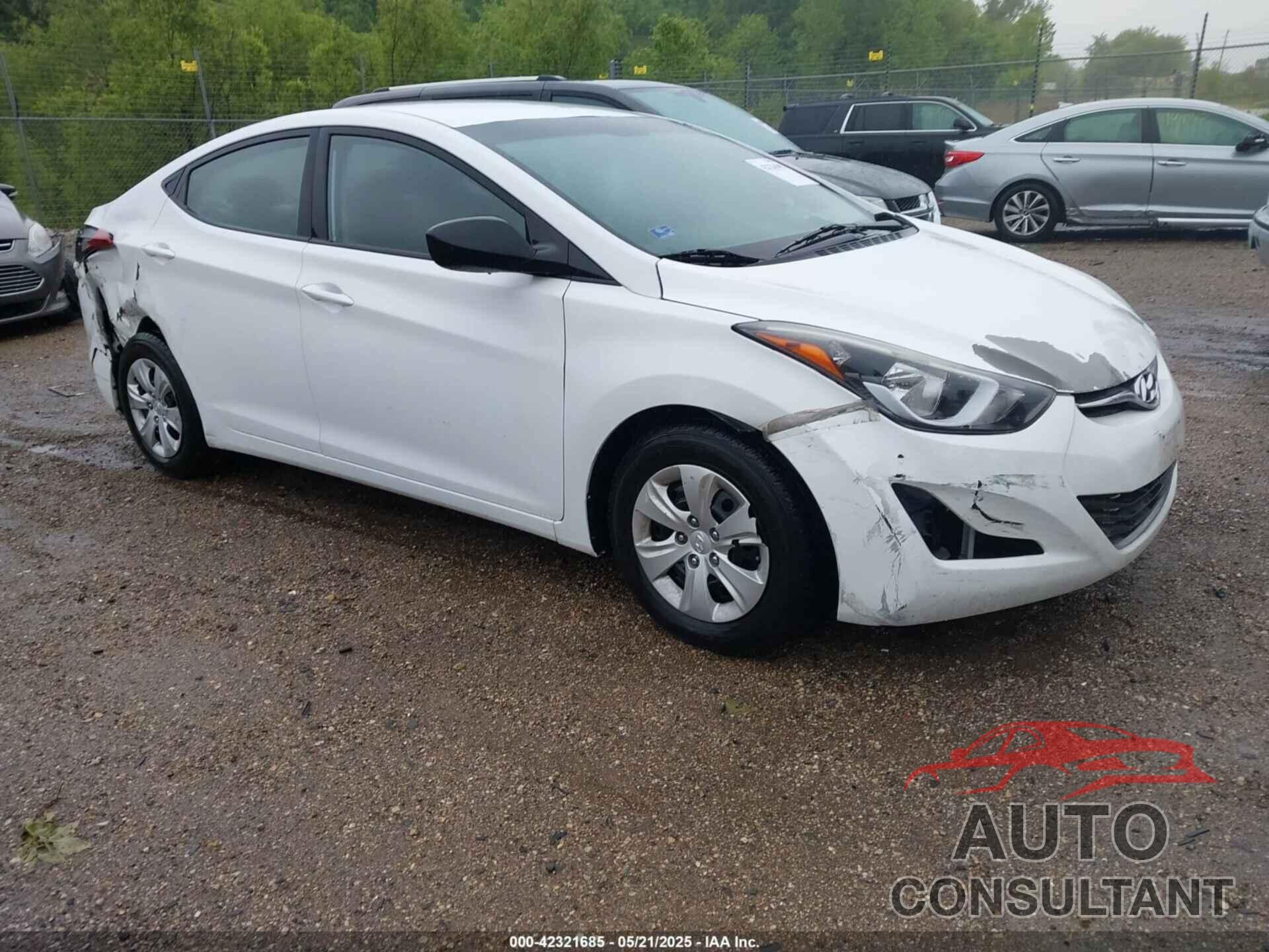 HYUNDAI ELANTRA 2016 - 5NPDH4AE8GH787014
