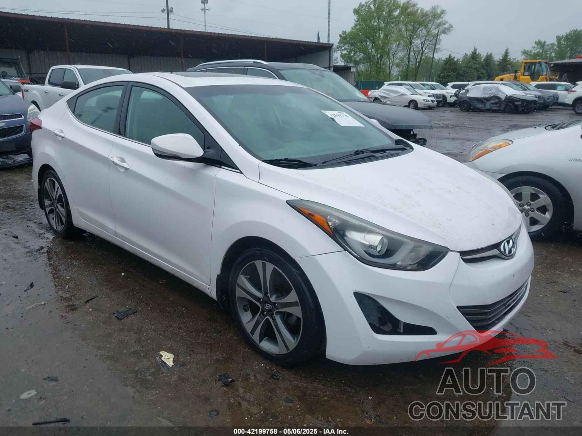 HYUNDAI ELANTRA 2015 - KMHDH4AH7FU380358