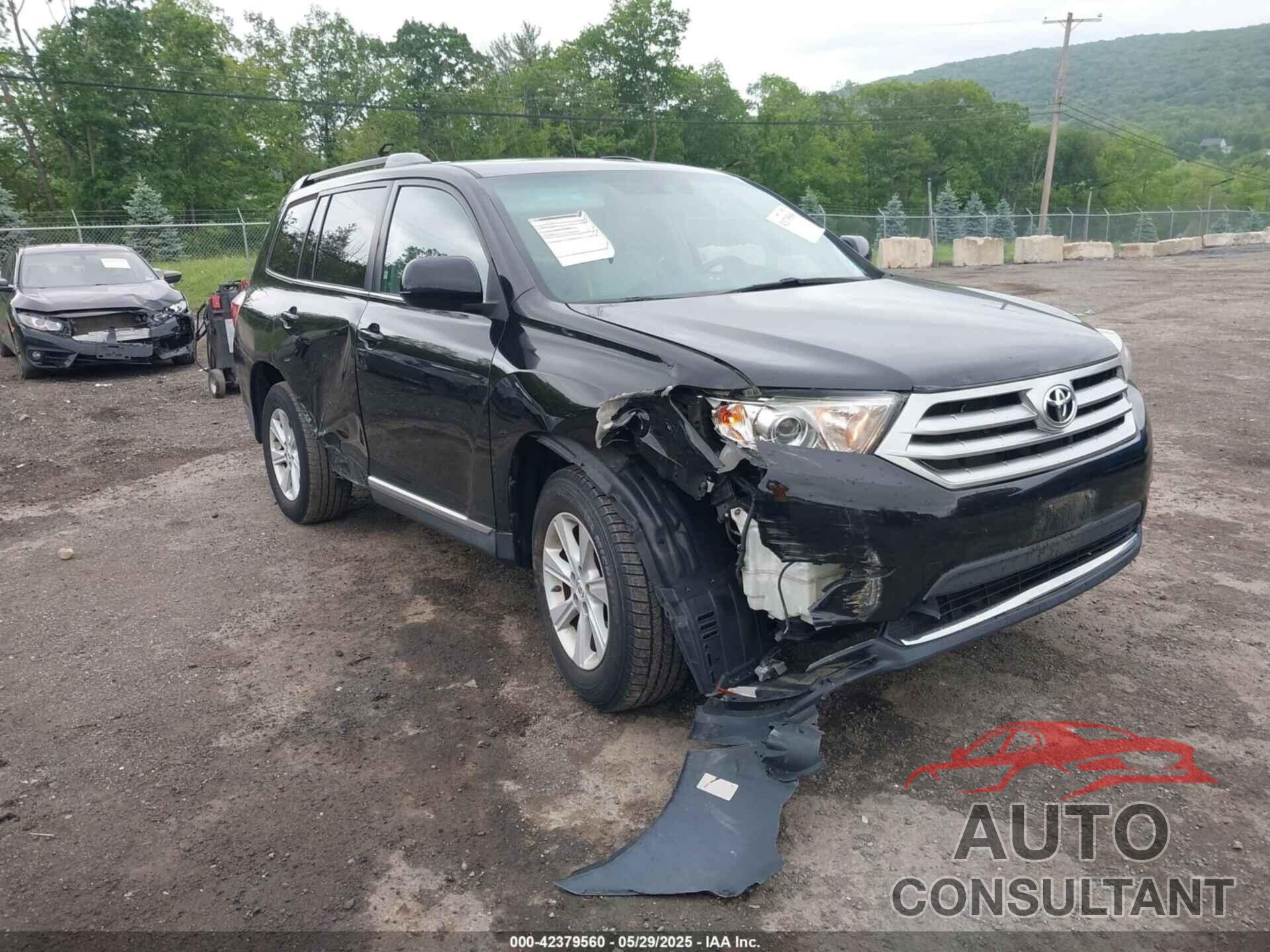 TOYOTA HIGHLANDER 2012 - 5TDBK3EH9CS142108