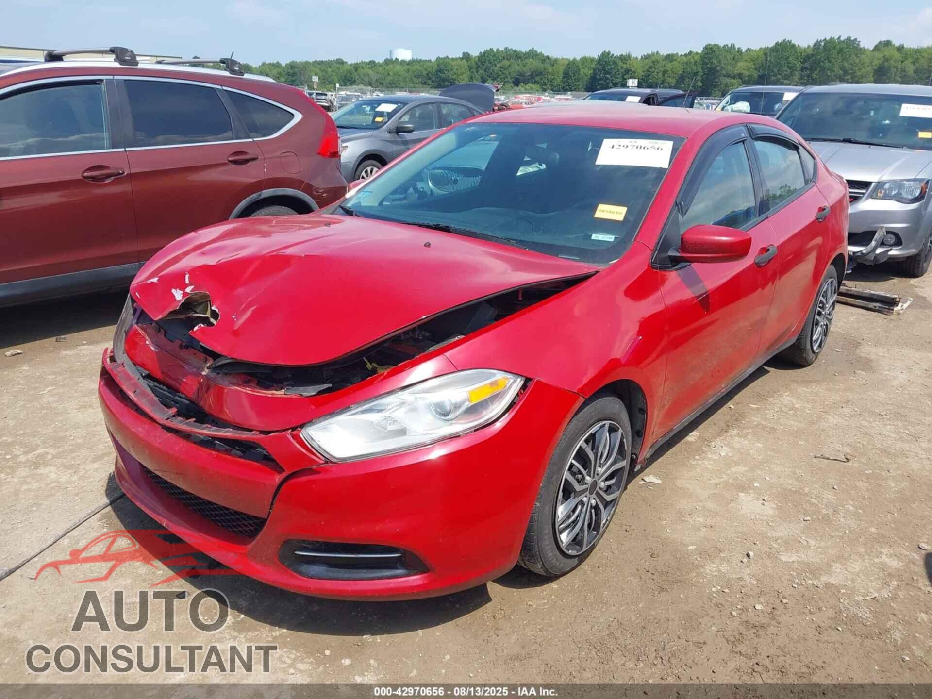 DODGE DART 2013 - 1C3CDFAA0DD106642