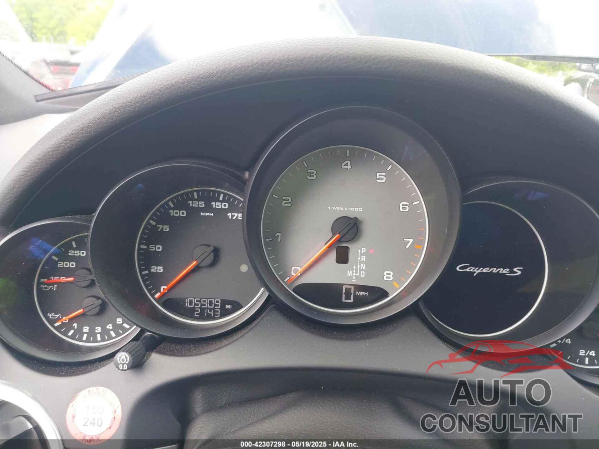 PORSCHE CAYENNE 2017 - WP1AB2A22HLA51972